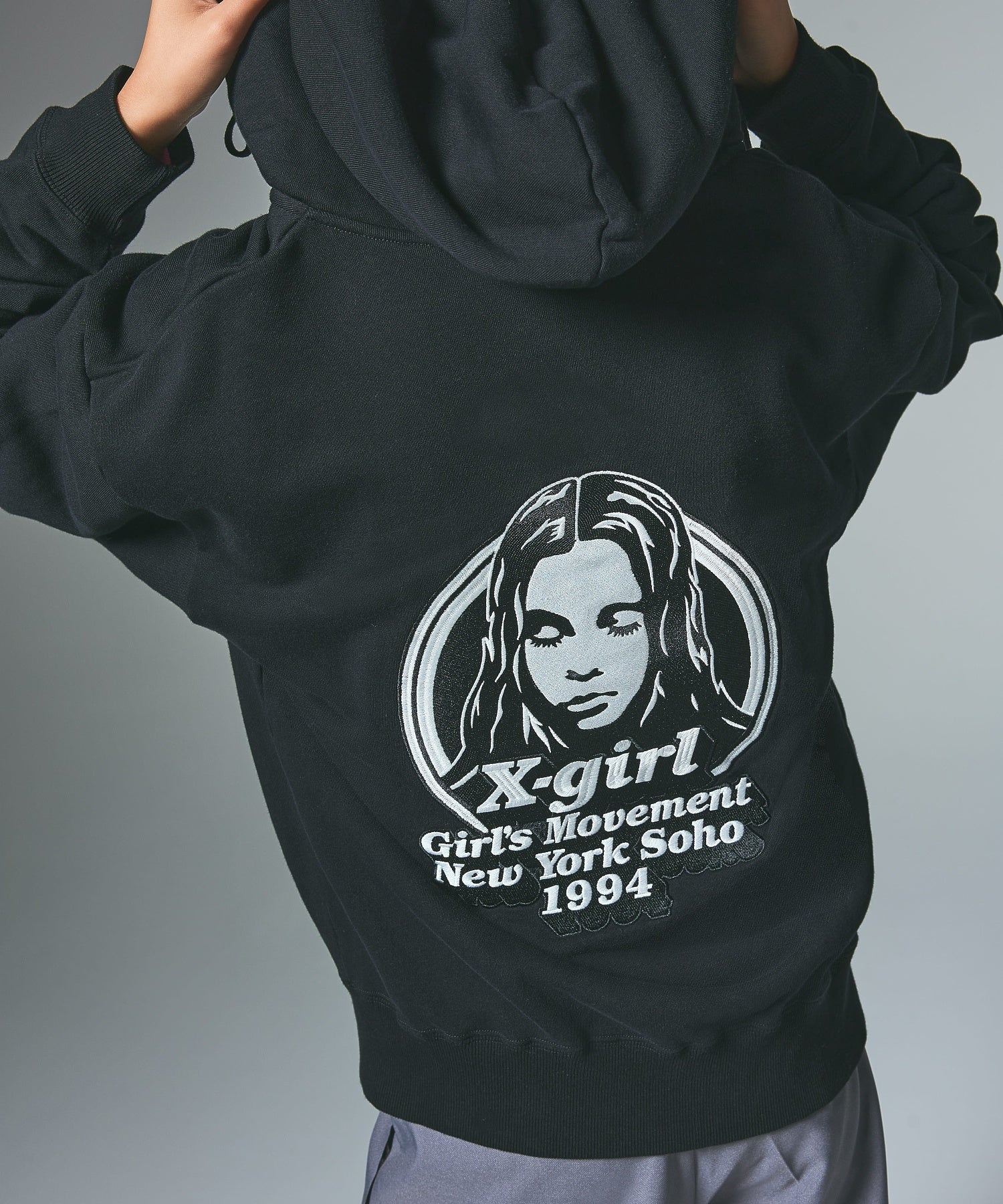 MESSAGE AND FACE ZIP UP SWEAT HOODIE