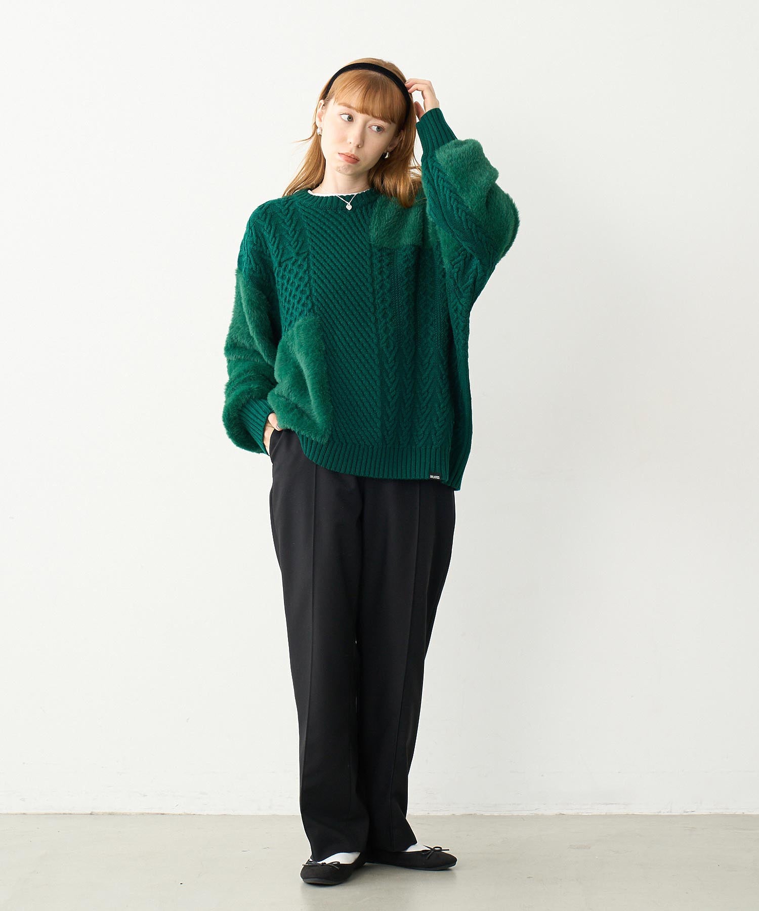 MULTI PANEL KNIT TOP