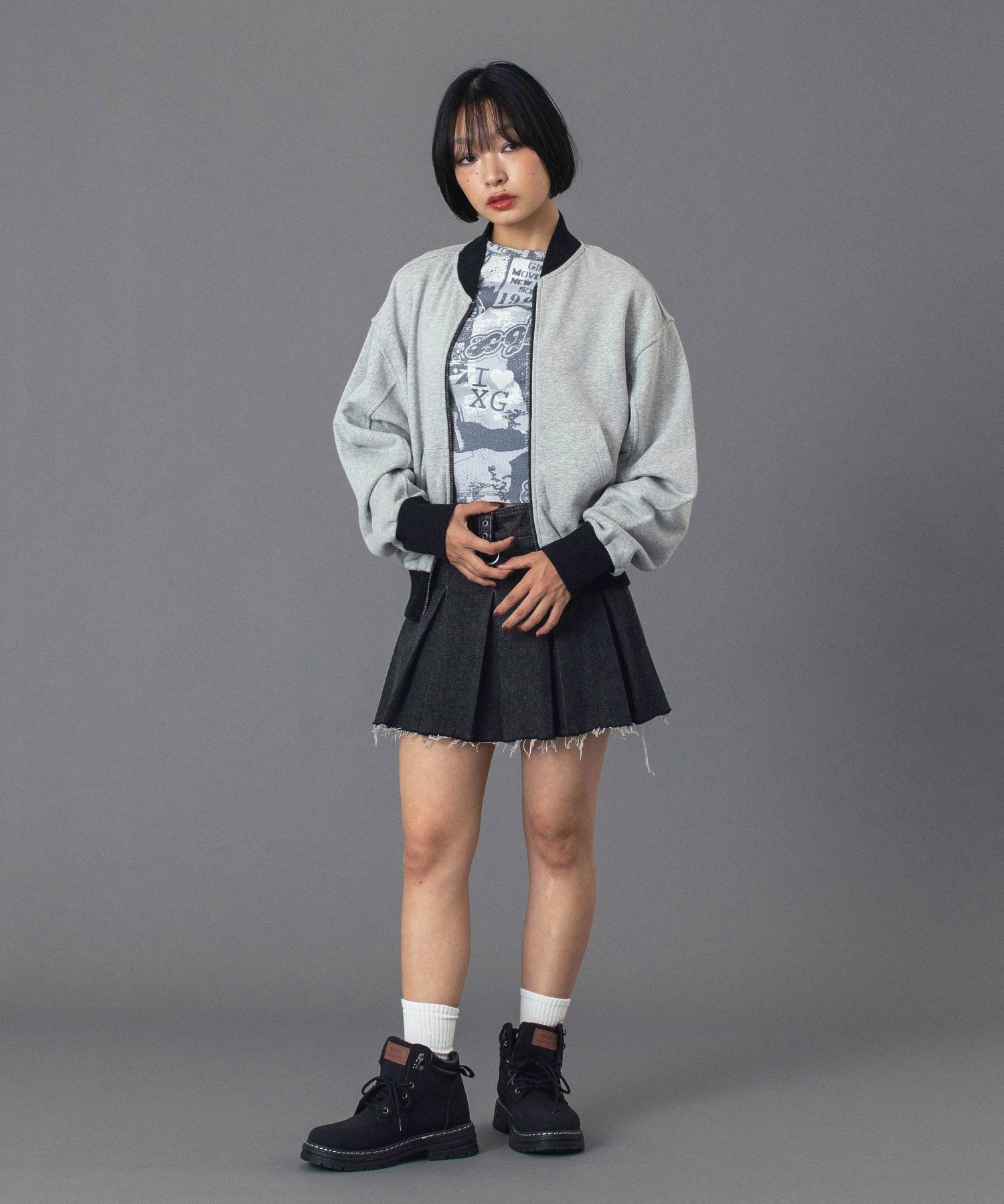 ZIP UP SWEAT BLOUSON