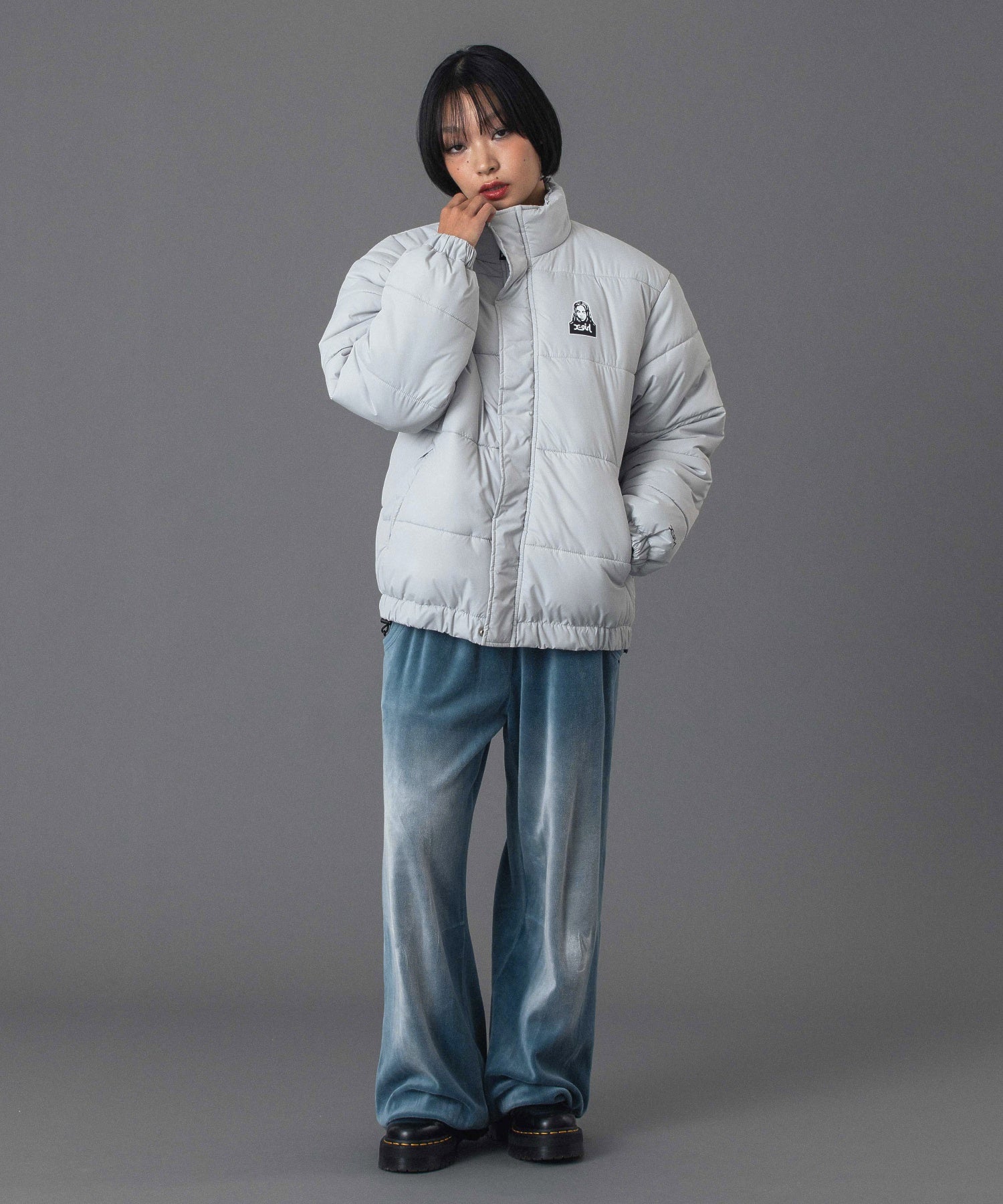 FADED VELOUR LOOSE FIT PANTS