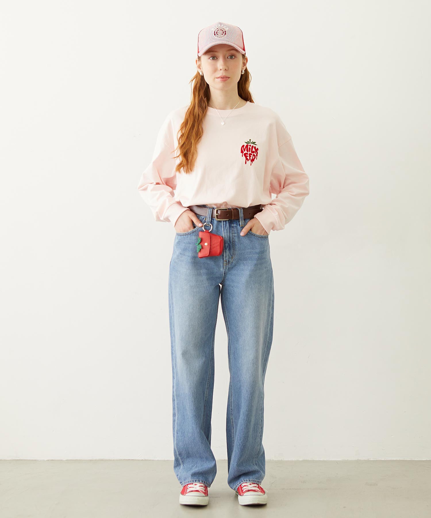 MELTY STRAWBERRY WIDE L/S TEE