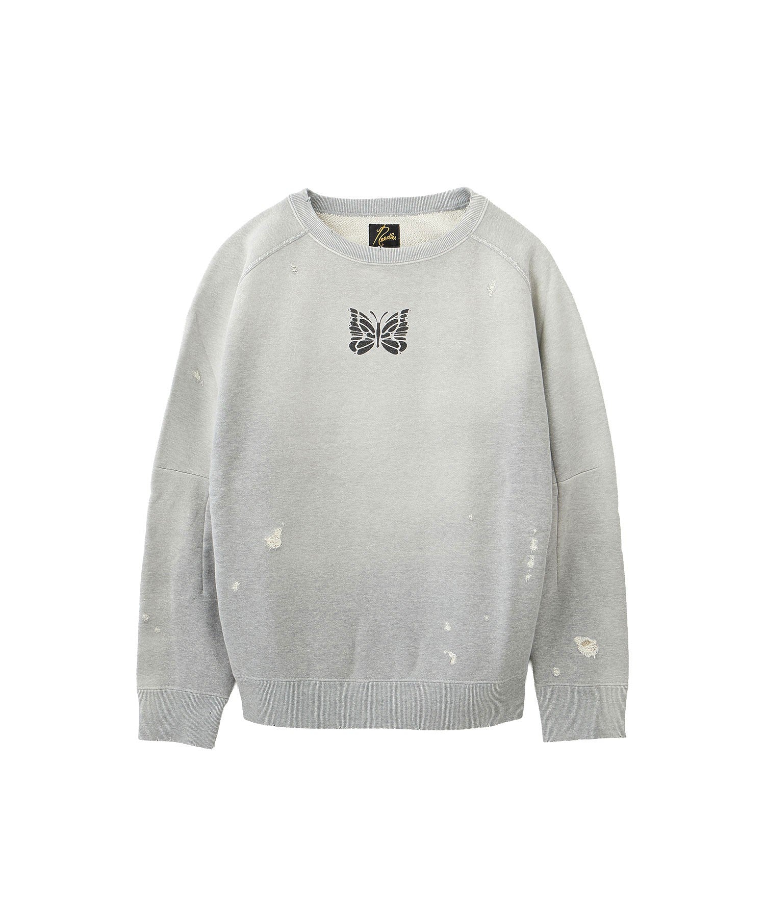 NEEDLES/DECONSTRUCTED SWEAT SHIRT - COTTON FRENCH TERRY
