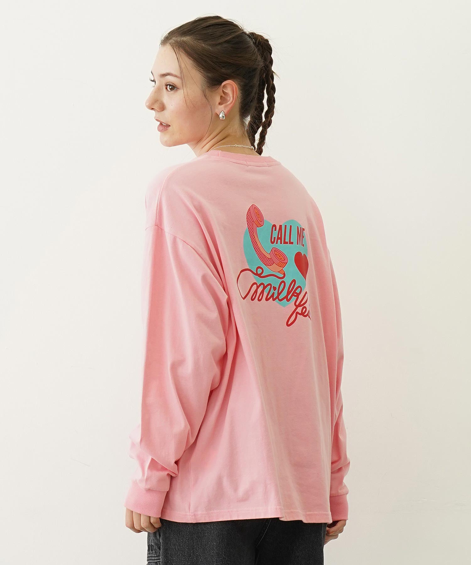 HEART AND PHONE WIDE L/S TEE