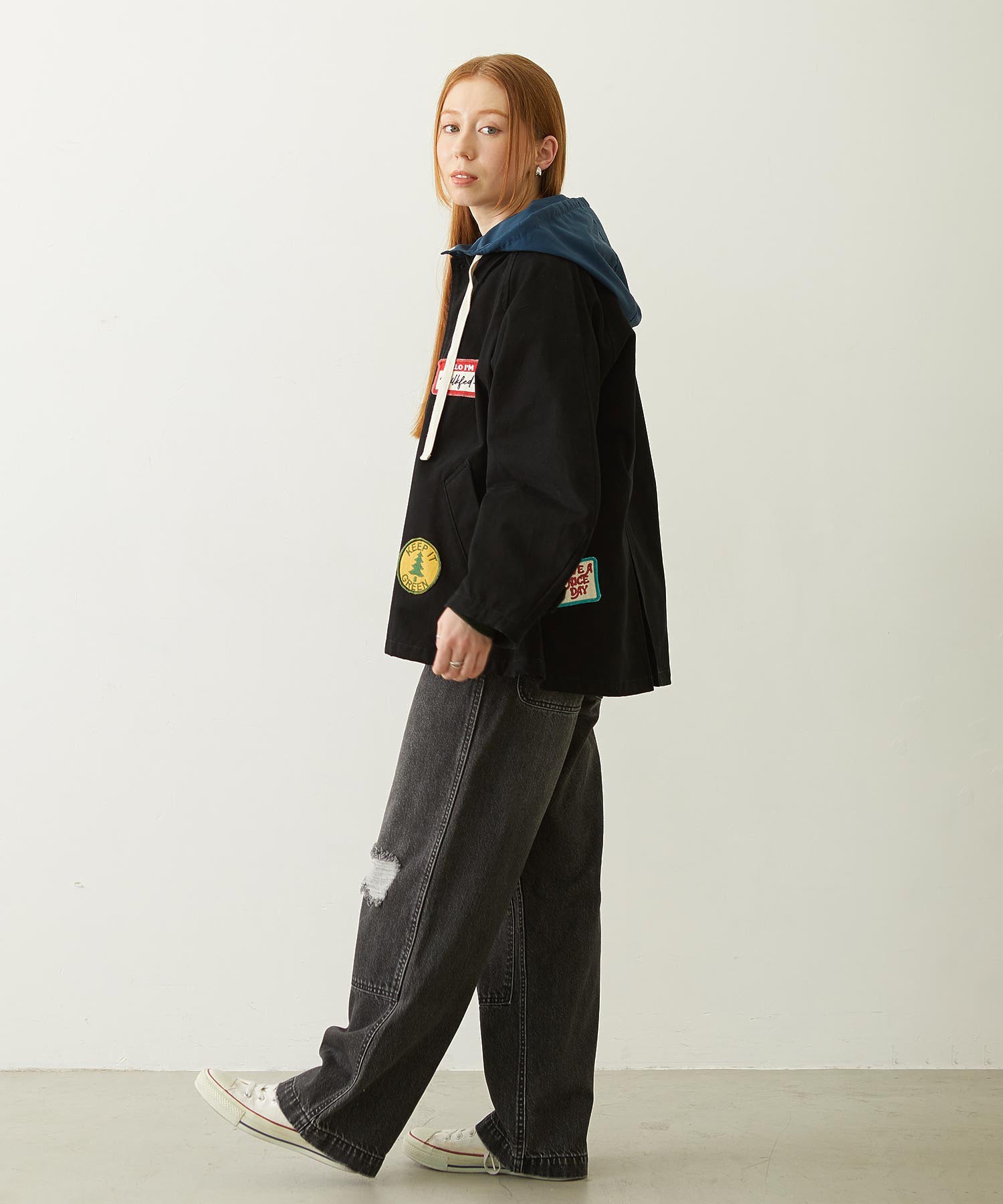 PATCH HOODED JACKET