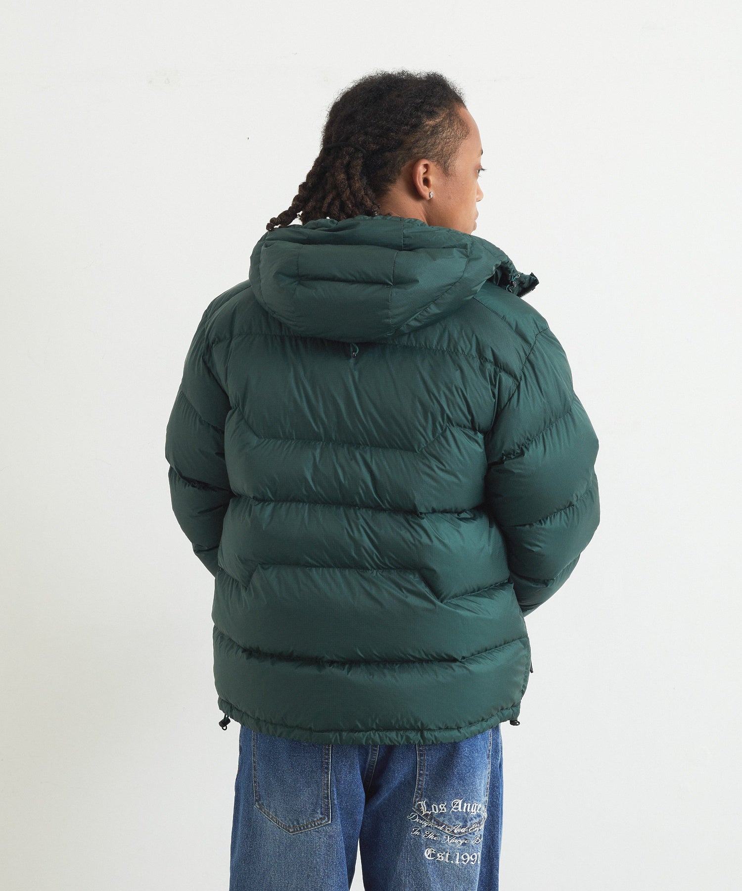 RIPSTOP HOODED DOWN JACKET