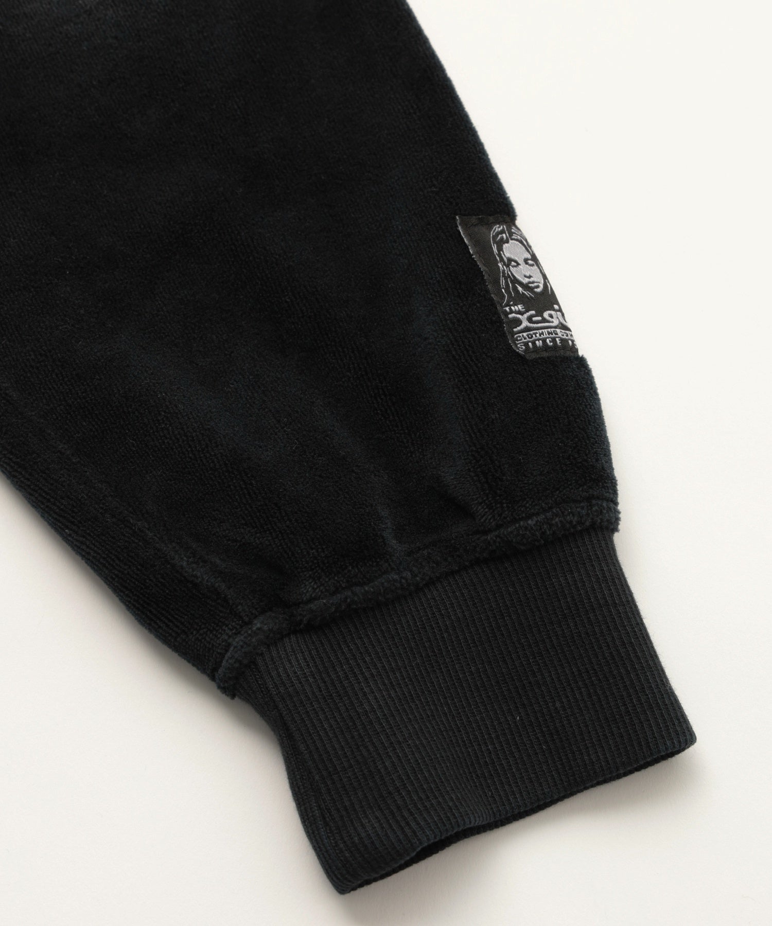 FADED VELOUR COMPACT ZIP UP HOODIE