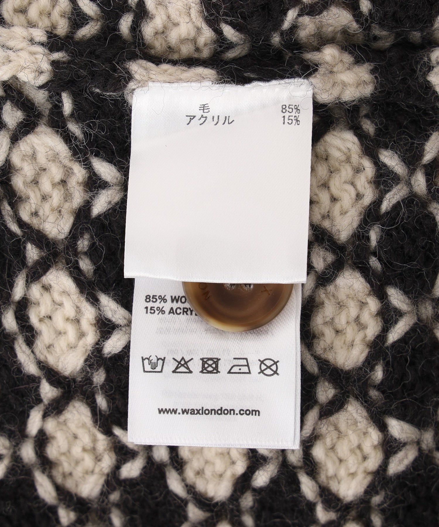 WAX LONDON/ワックスロンドン/WALKER CARDIGAN | BUBBLE KT AW25-KNT-WLR-BWM-BLE