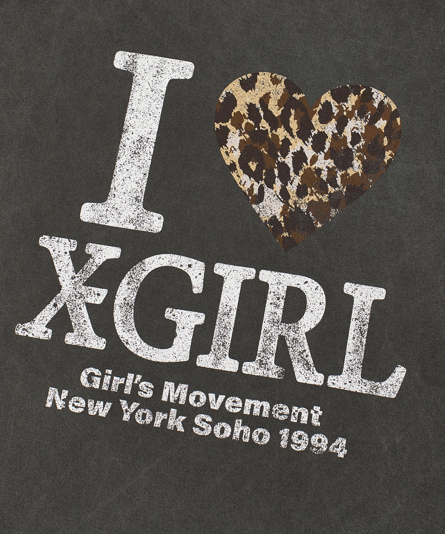 FADED I LOVE X-GIRL S/S BIG TEE DRESS