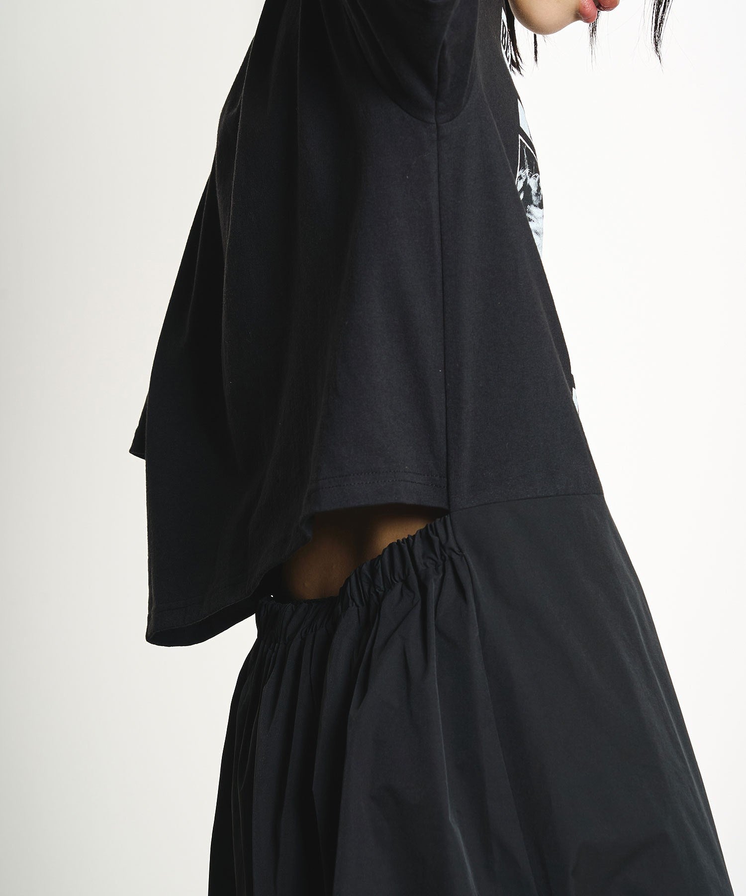 OKIRAKU×ROSEBUD/BACK OPEN GRAPHIC DRESS