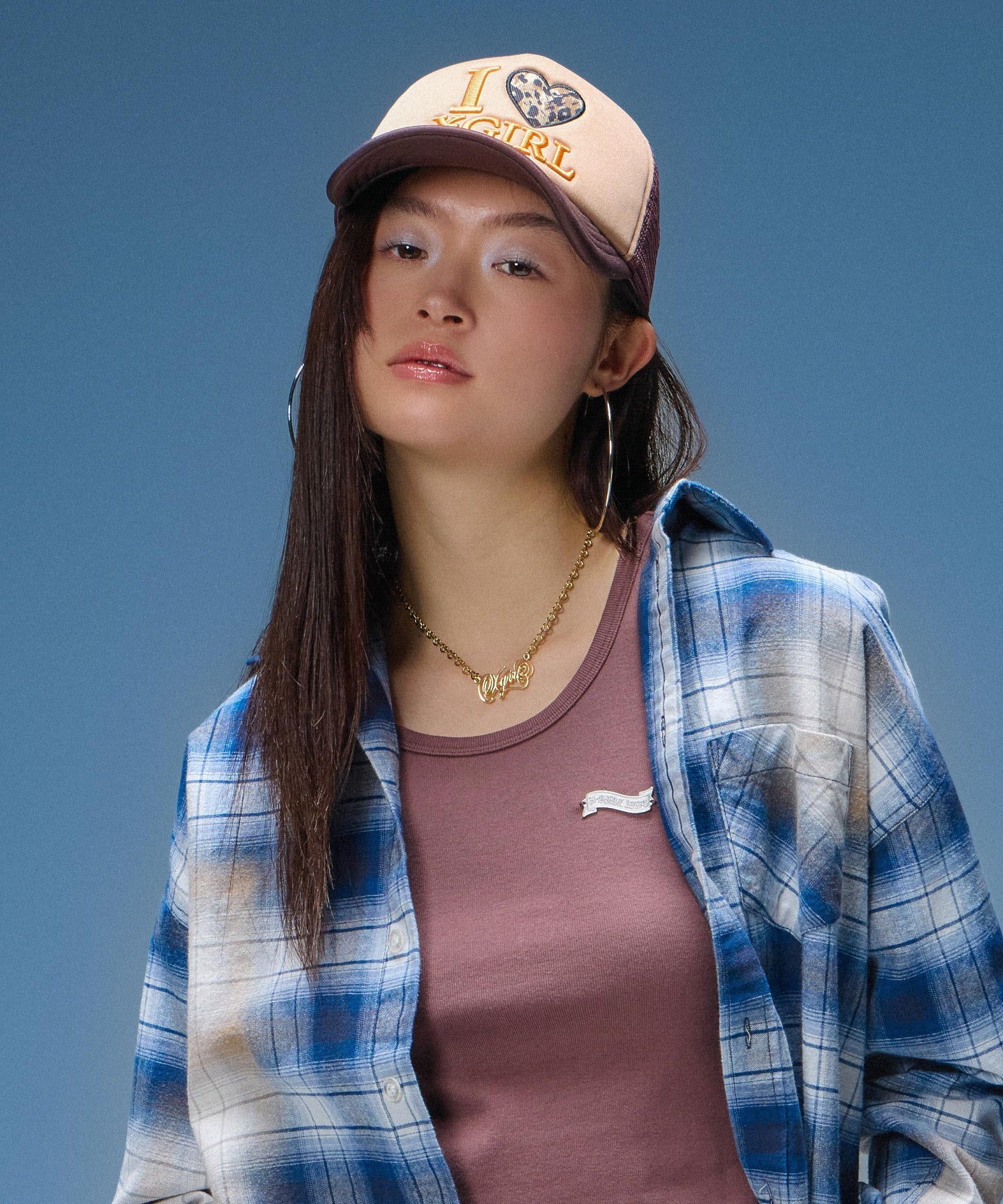 I LOVE X-GIRL TRUCKER CAP