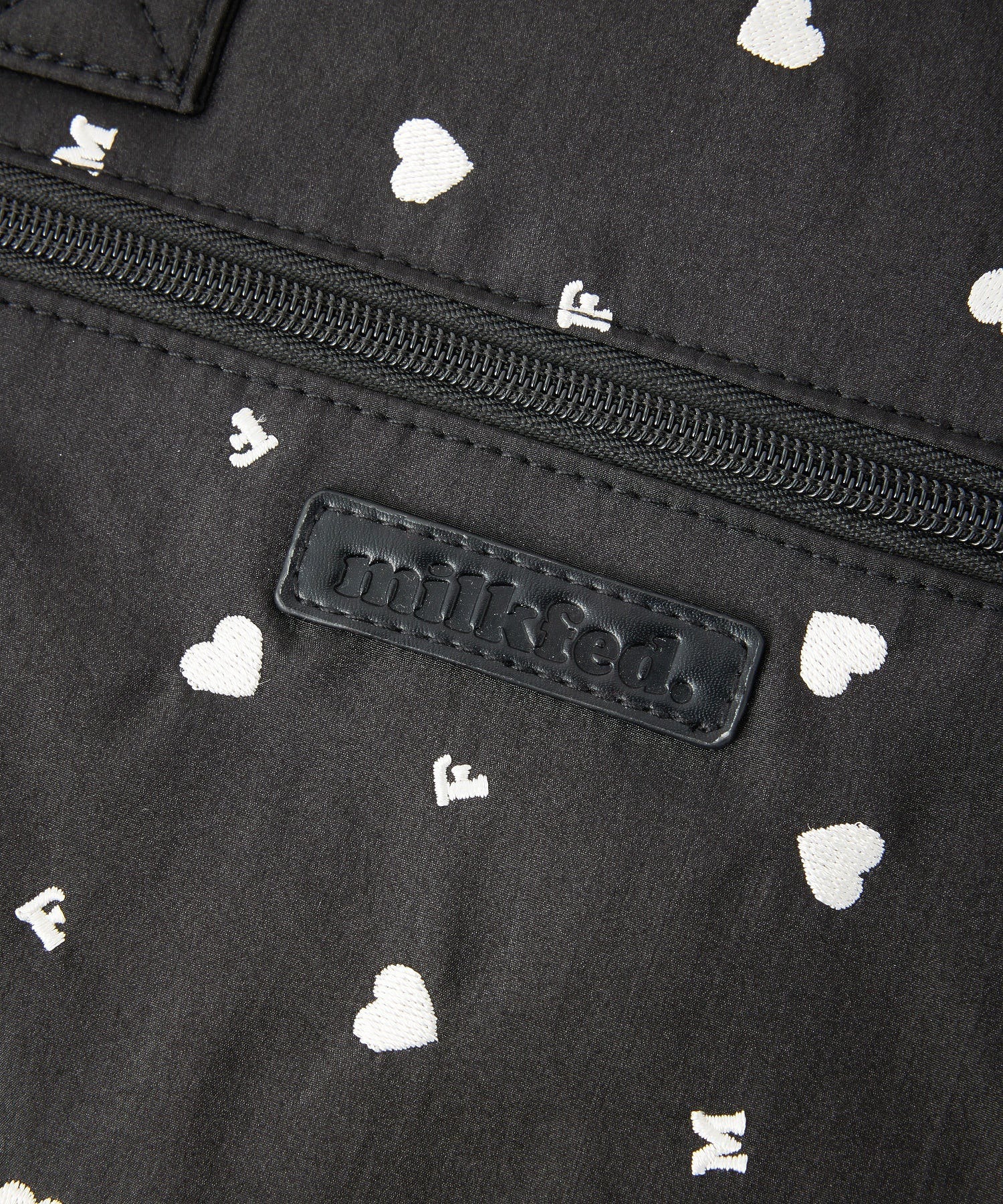 HEART EMBROIDERY PC BAG MILKFED.
