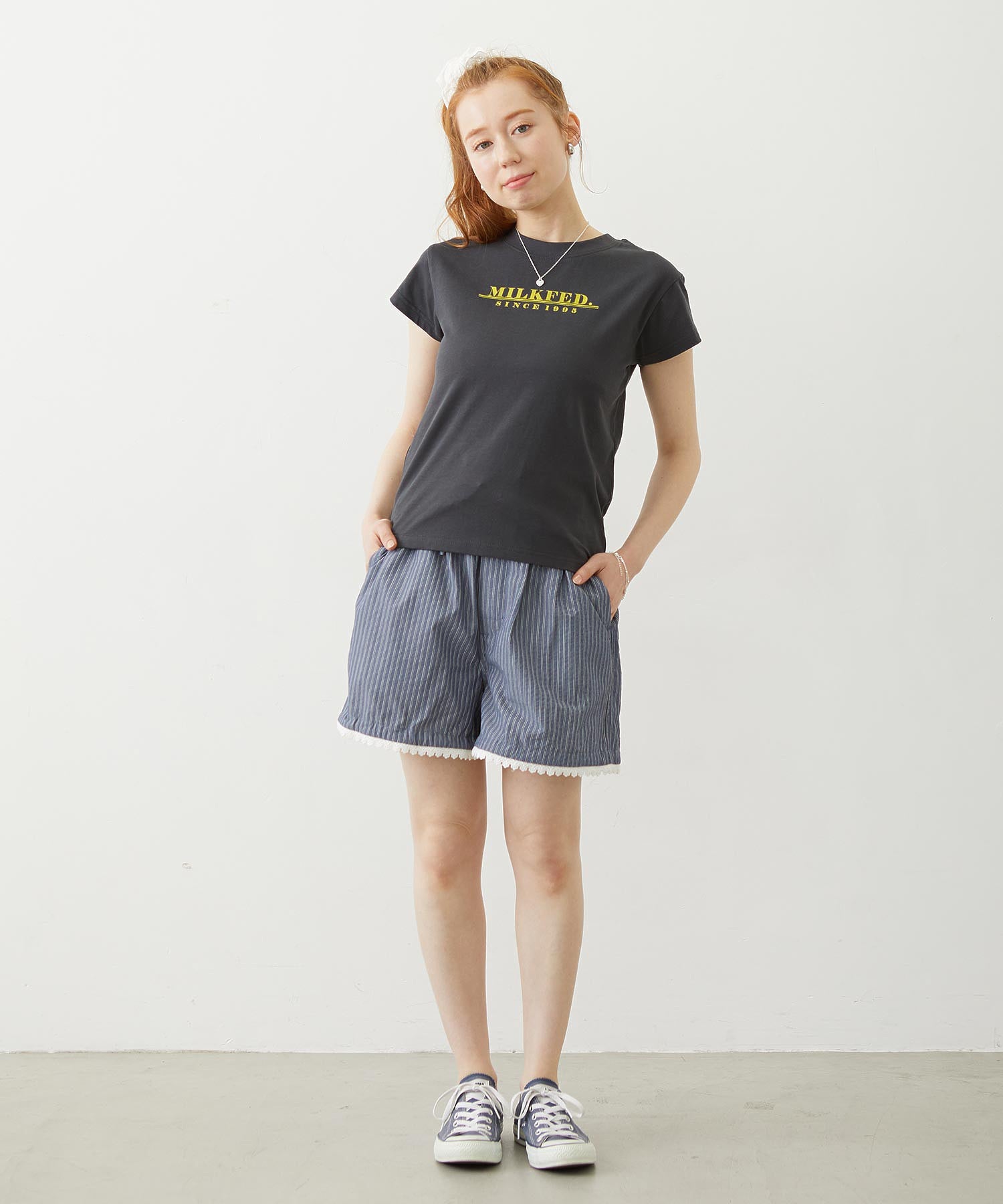LINE LOGO FRENCH SLEEVE TOP