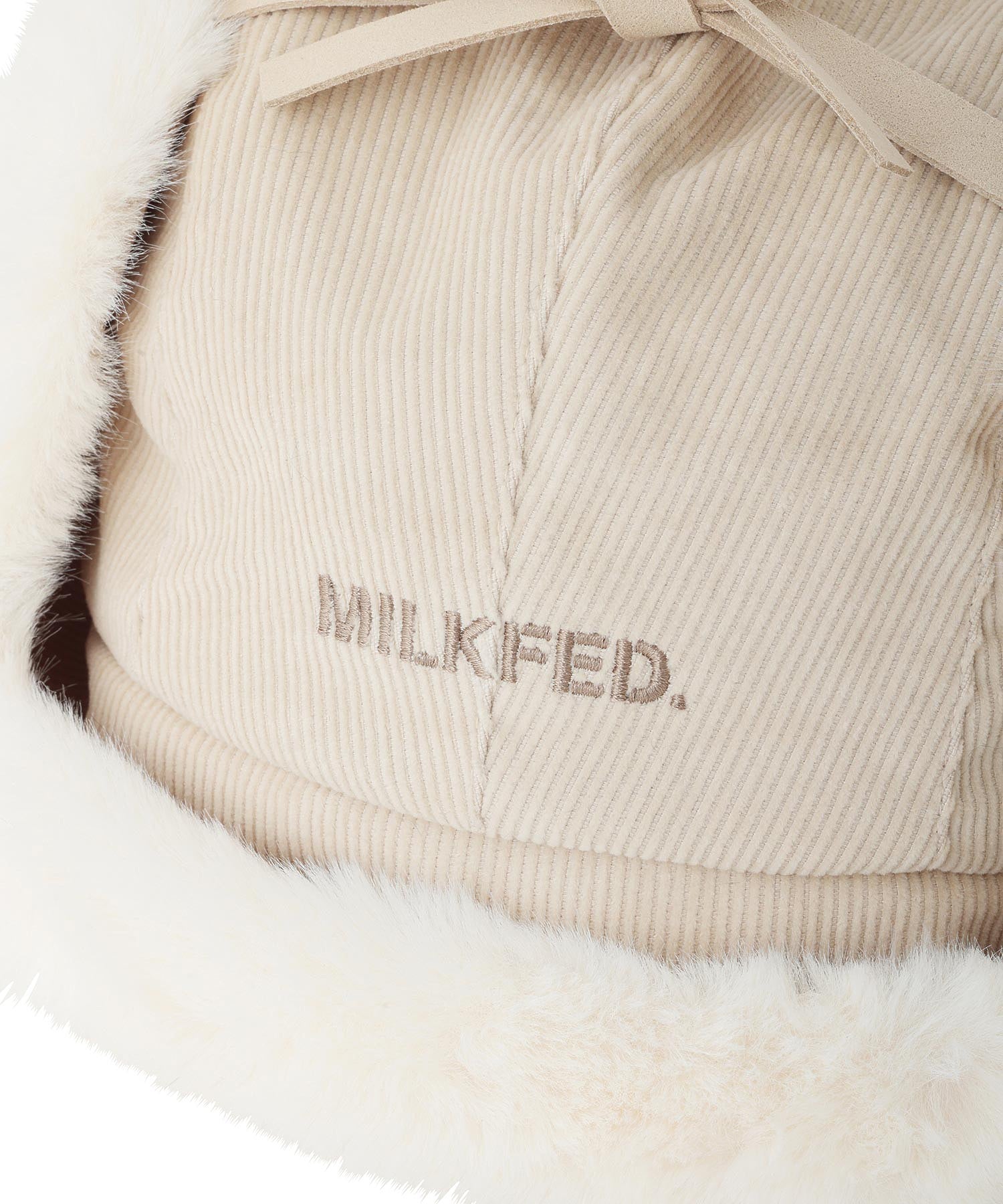 FAUX FUR FLIGHT HAT MILKFED.