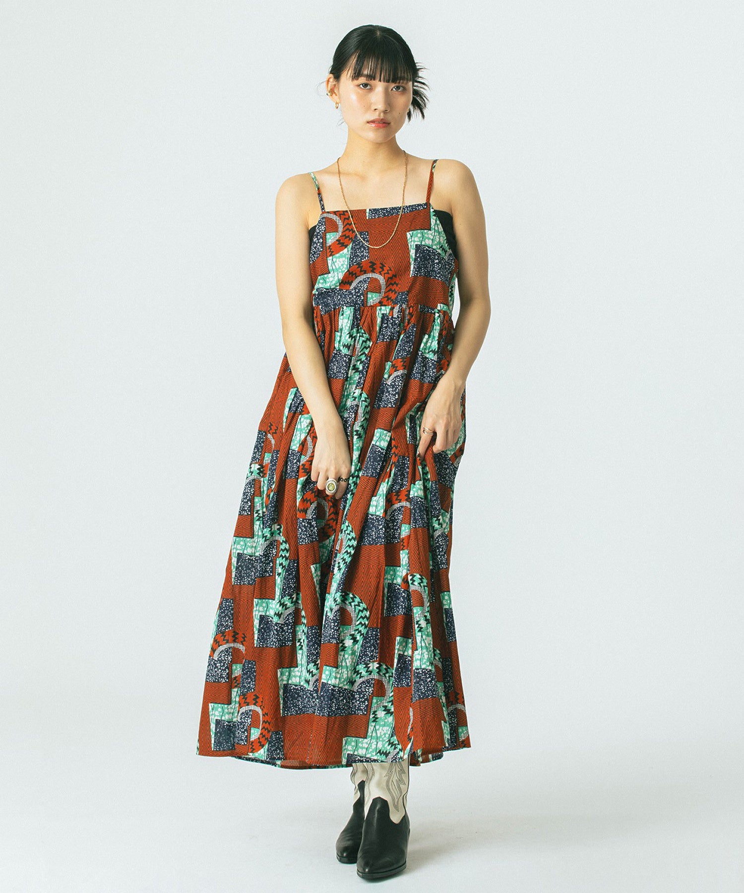 mag.by c/PRINT CAMI DRESS