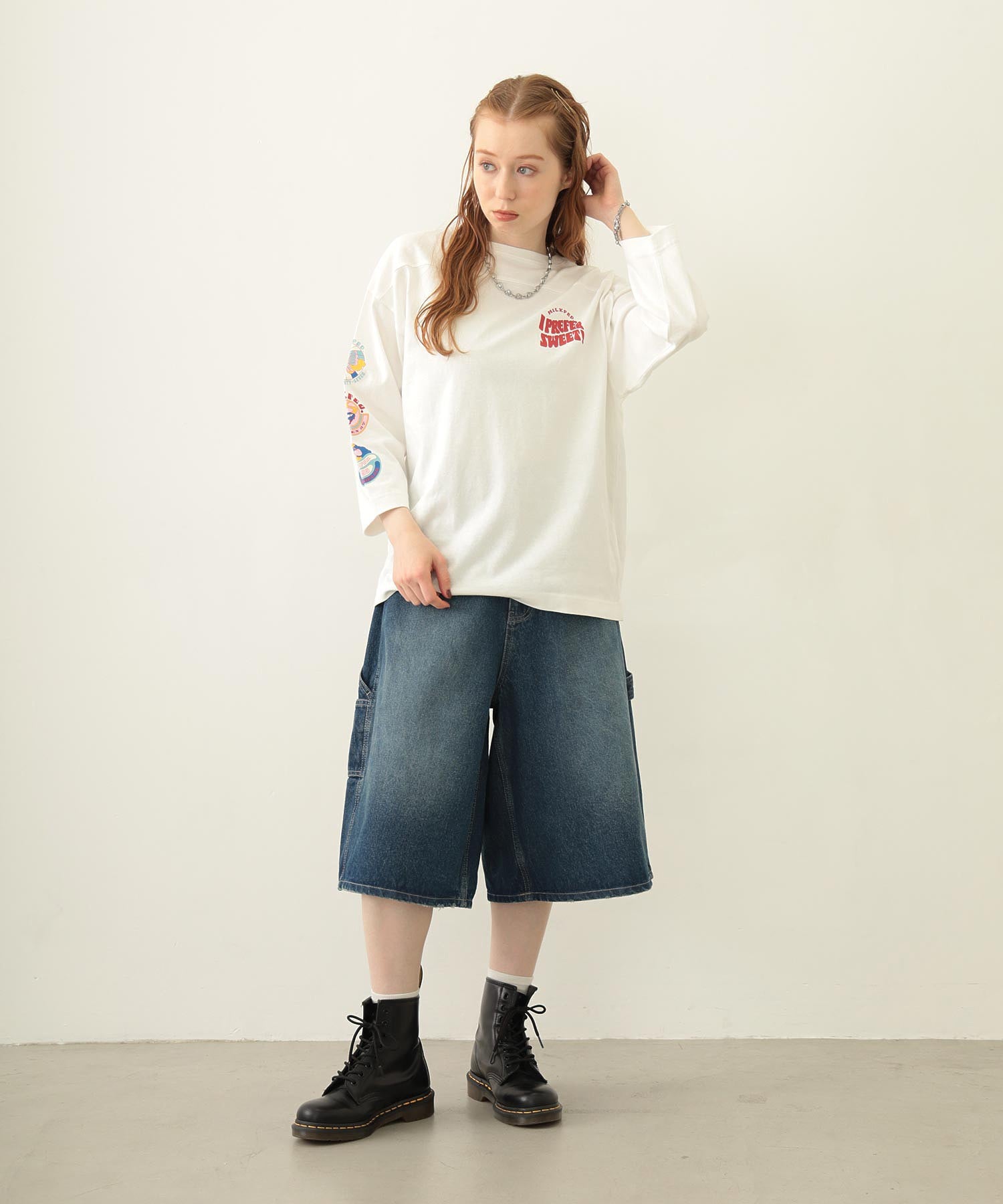 70S LOGO THREE QUARTER SLEEVE TOP