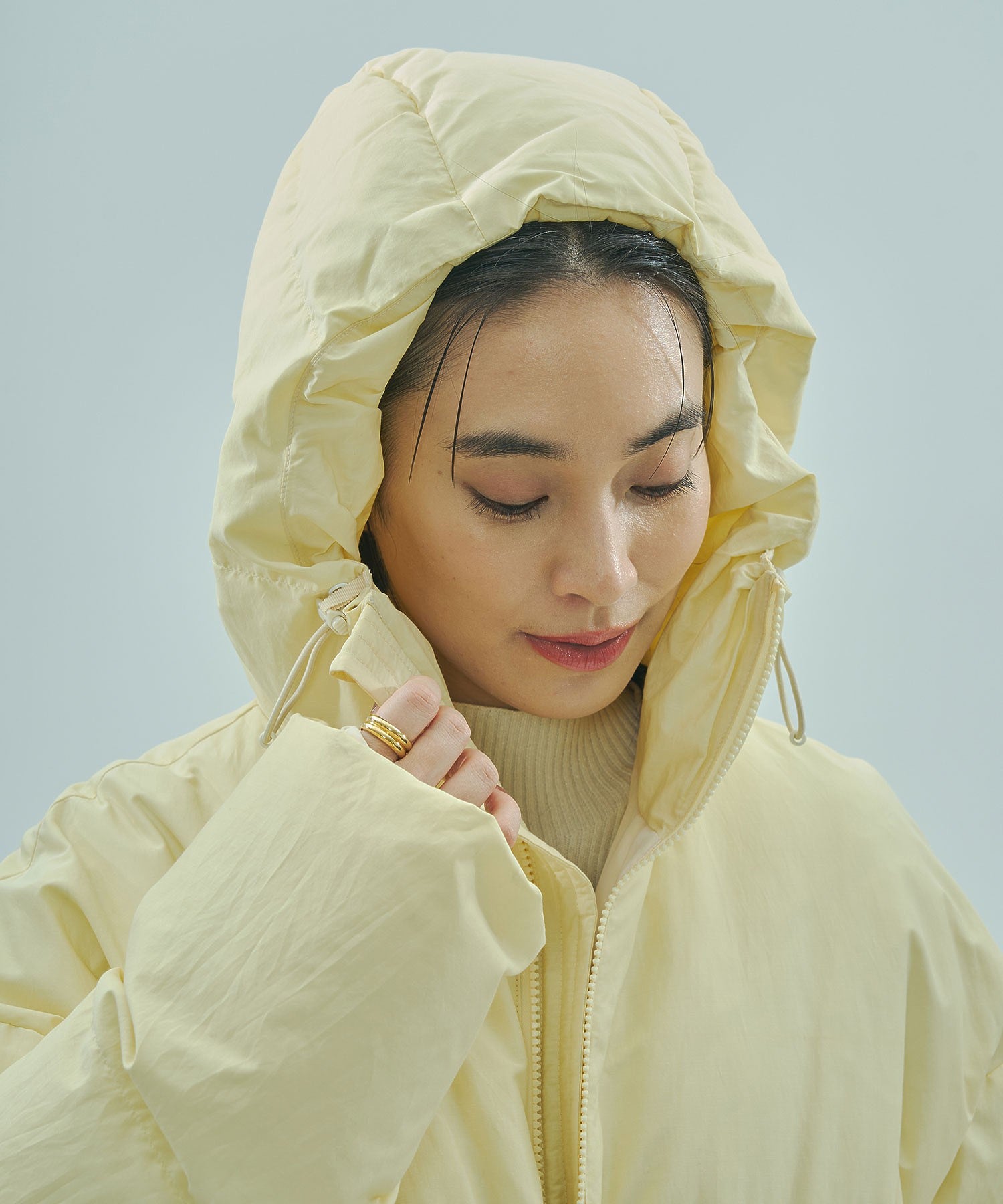 【イエローROSE BUD限定カラー】F/CE./RECYCLED DOWN HOOD BLOUSON