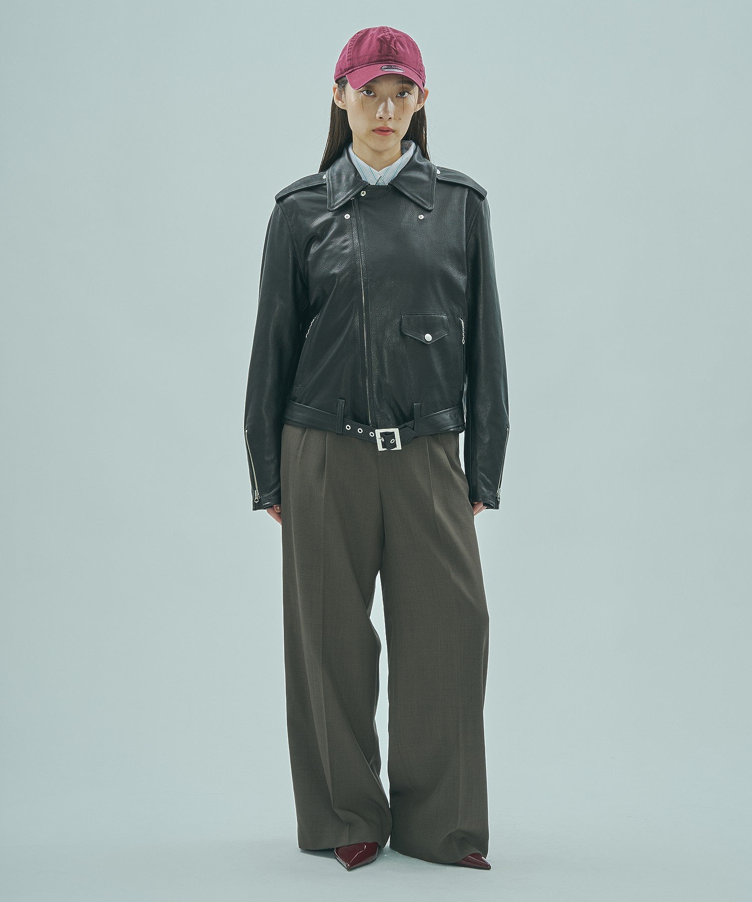 SISII x GENE HEAVENS/LEATHER RIDERS JACKET