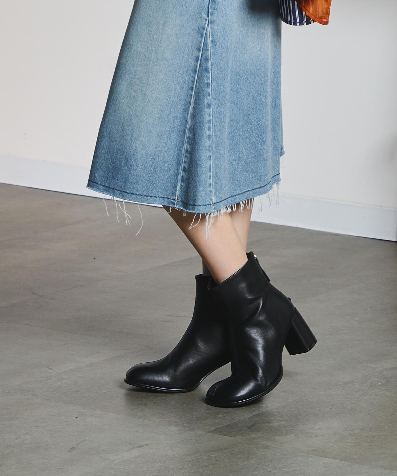 REMME/LEATHER SHORT BOOTS