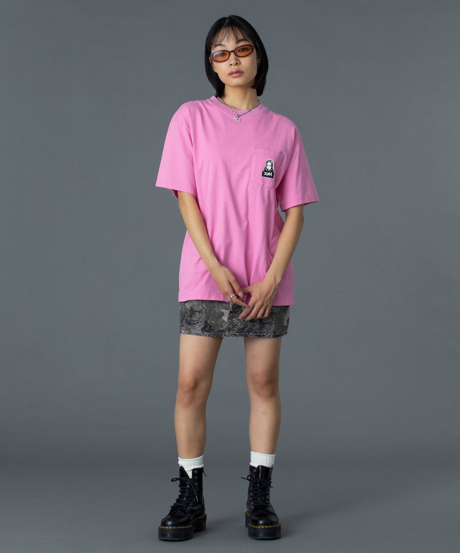 FACE AND WORDS POCKET S/S TEE