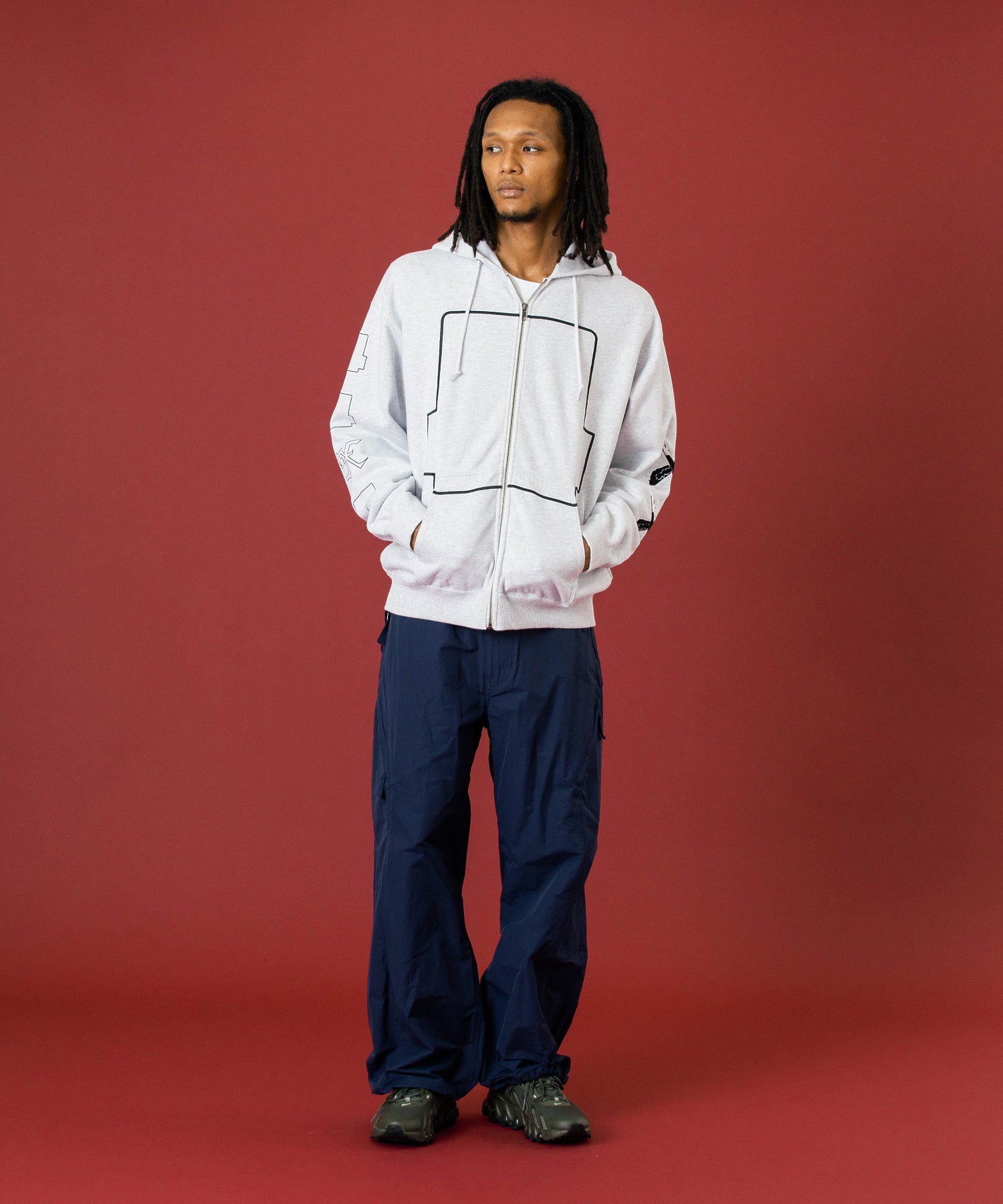 SPEED ZIP UP HOODED SWEATSHIRT