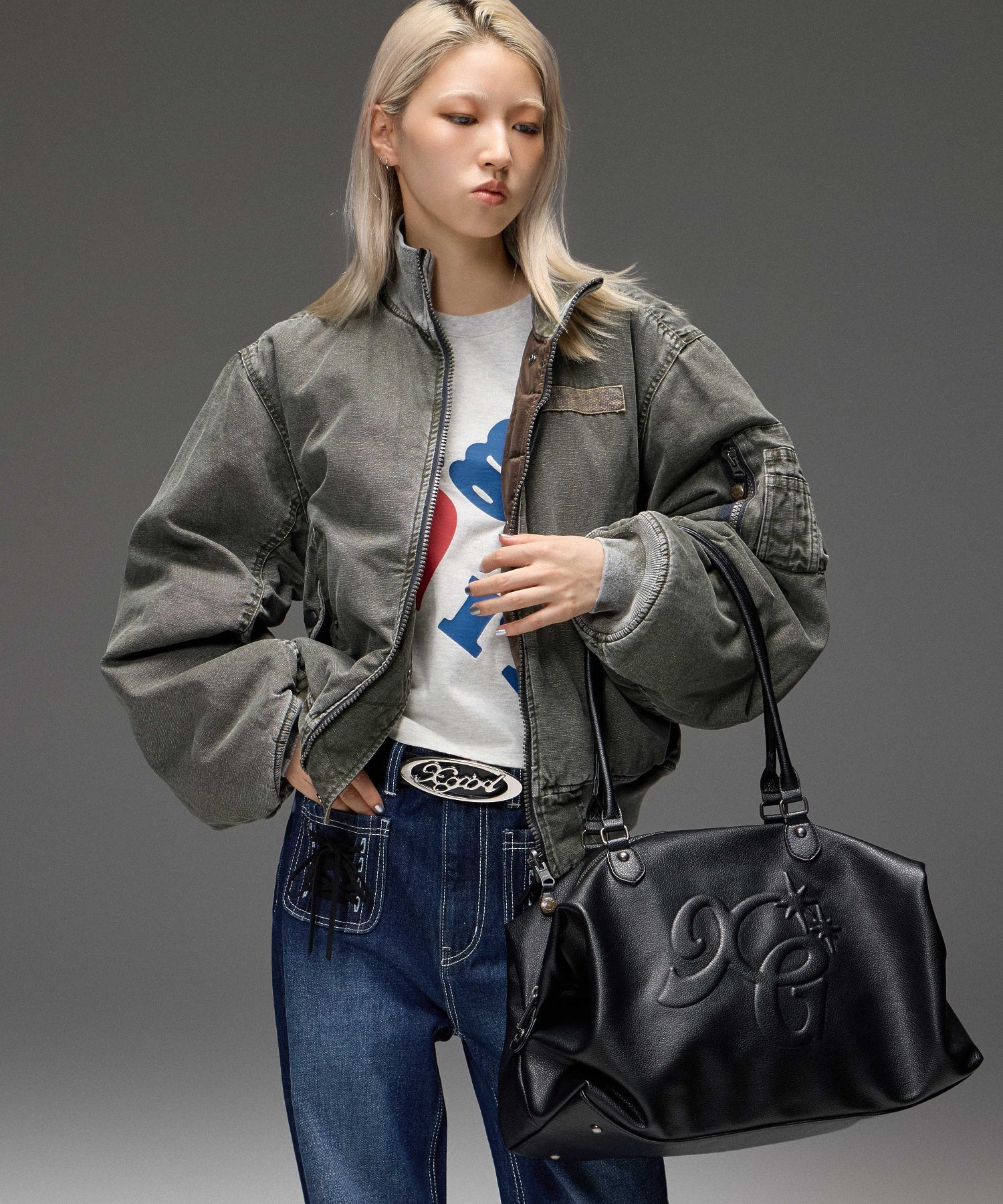 EMBOSSED XG LOGO BOSTON BAG