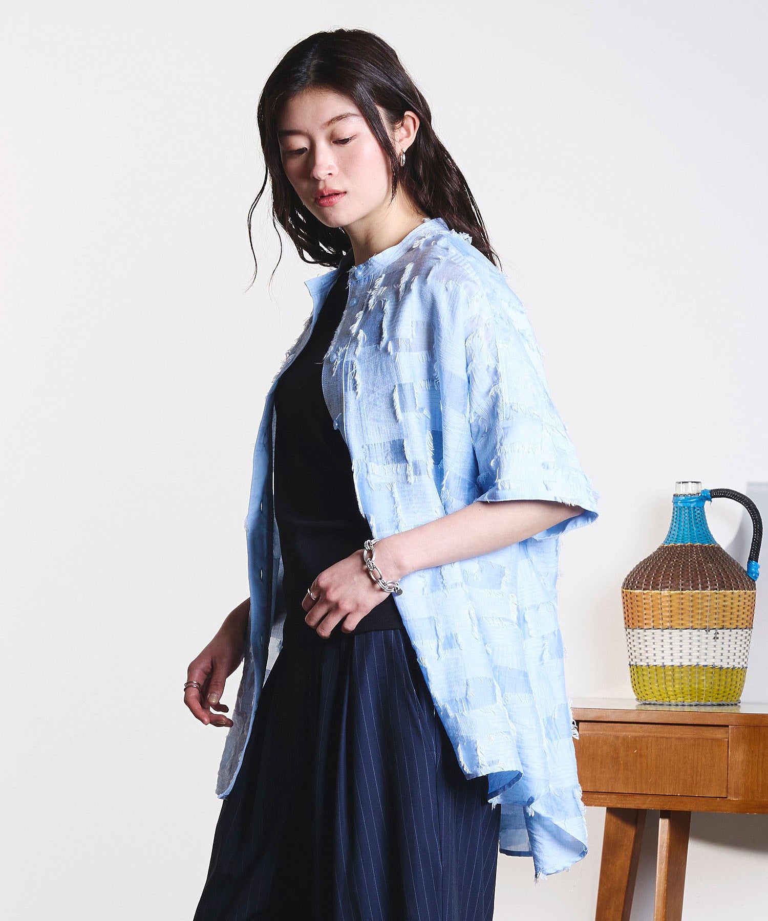 GENE HEAVENS/SHEER DOBBY S/S SHIRT