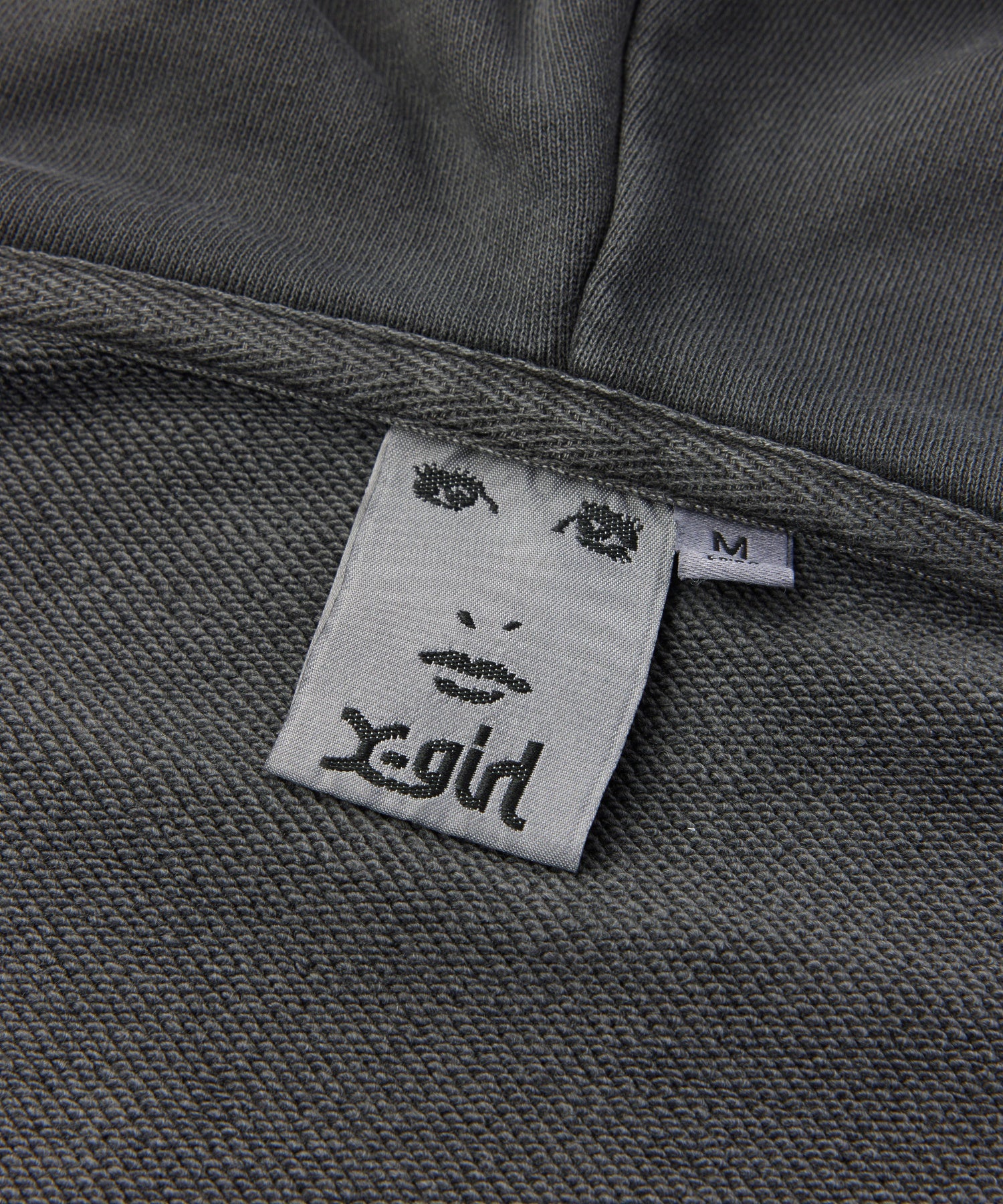 LETTERING SPRAY LOGO ZIP UP SWEAT HOODIE