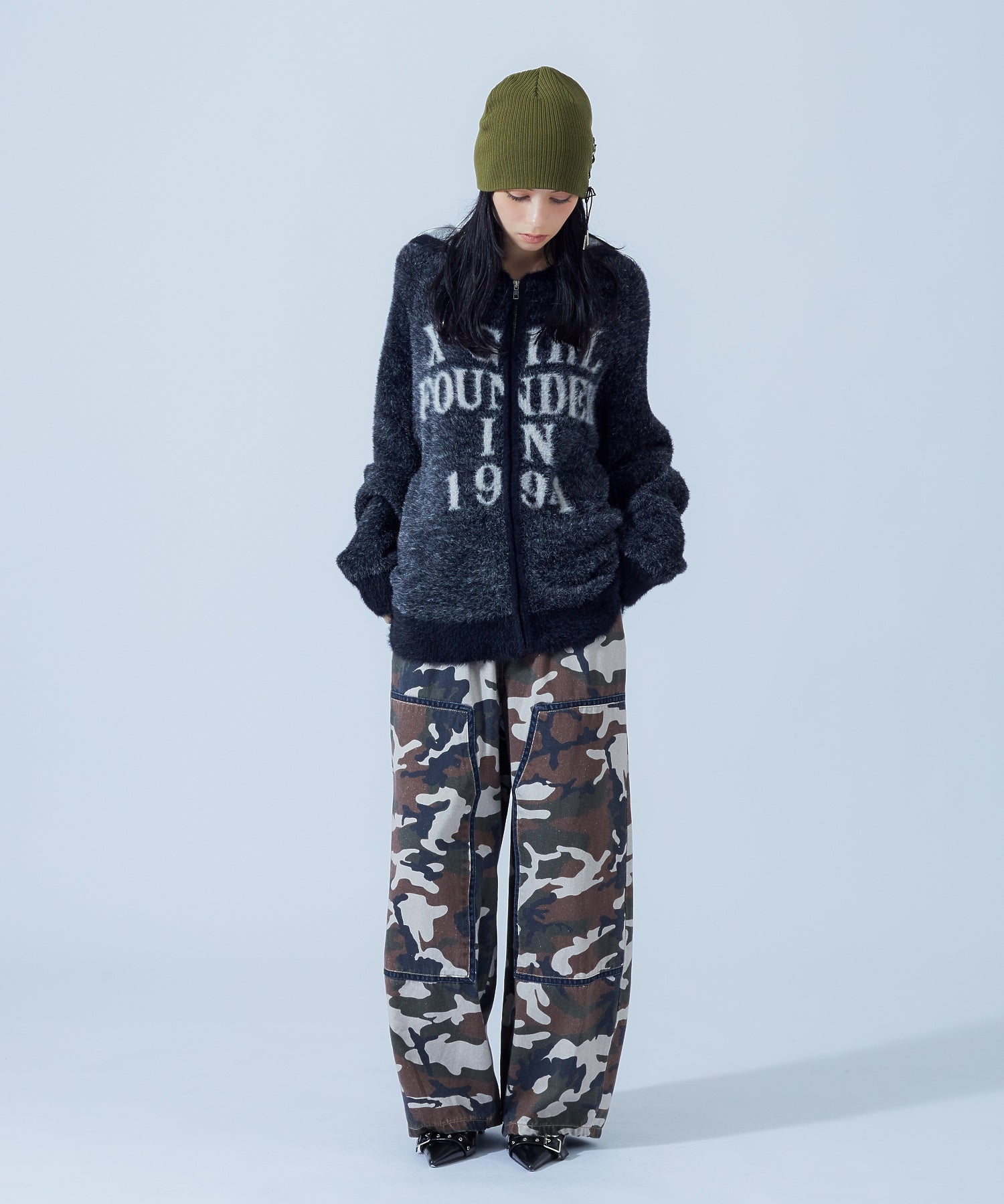 LACE UP BEANIE