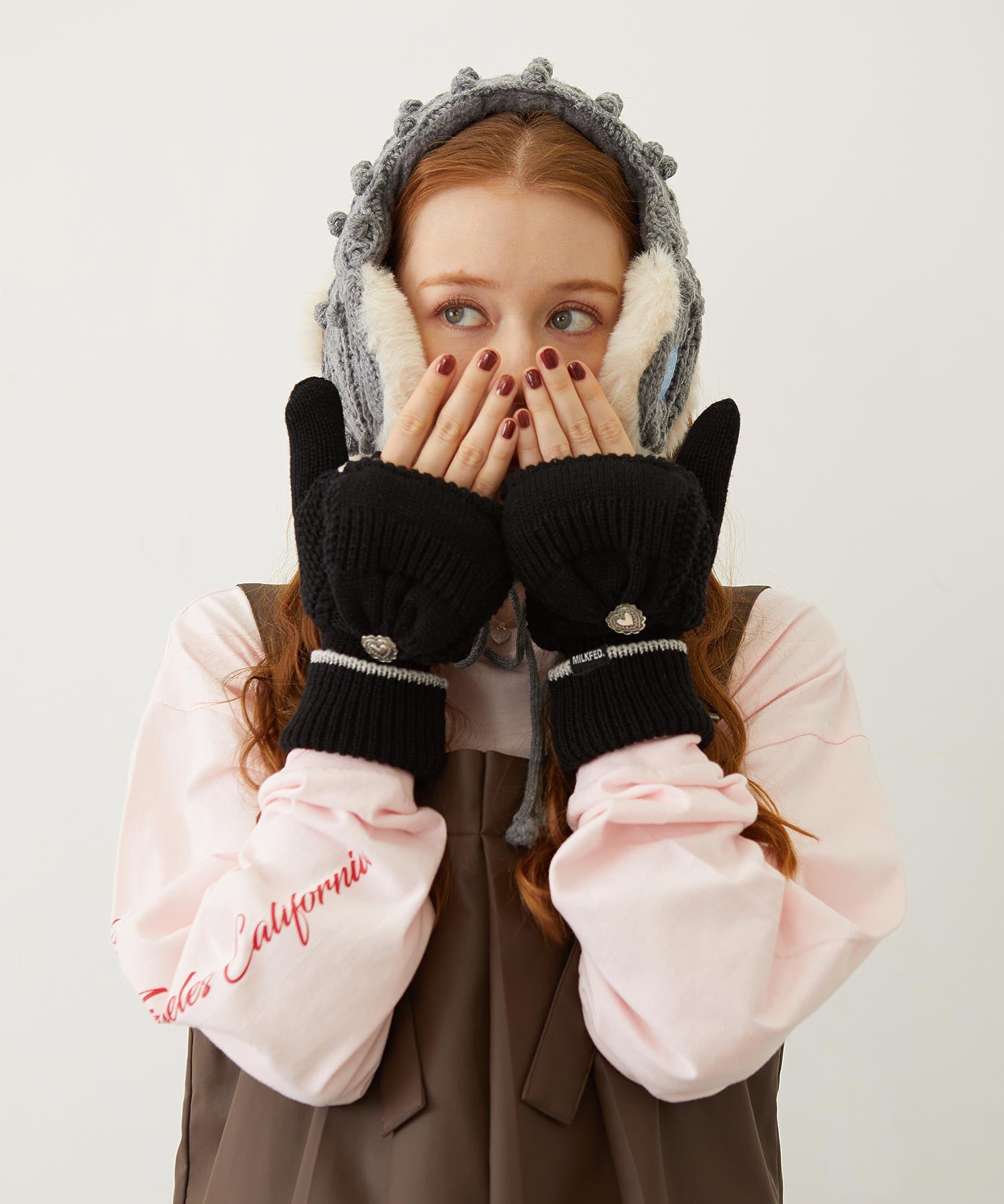 CABLE KNIT EARMUFFS