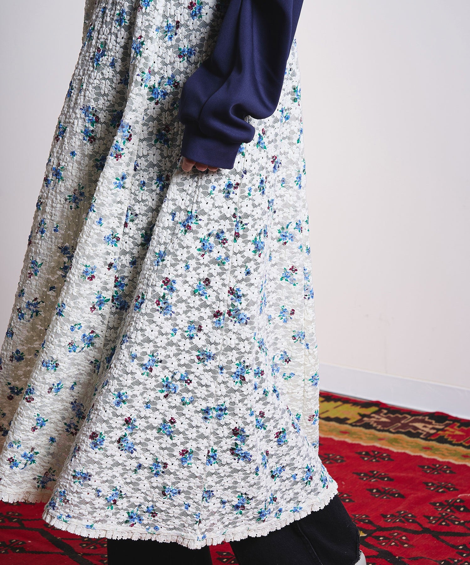 CREOLME/FLORAL LACE CAMISOLE DRESS