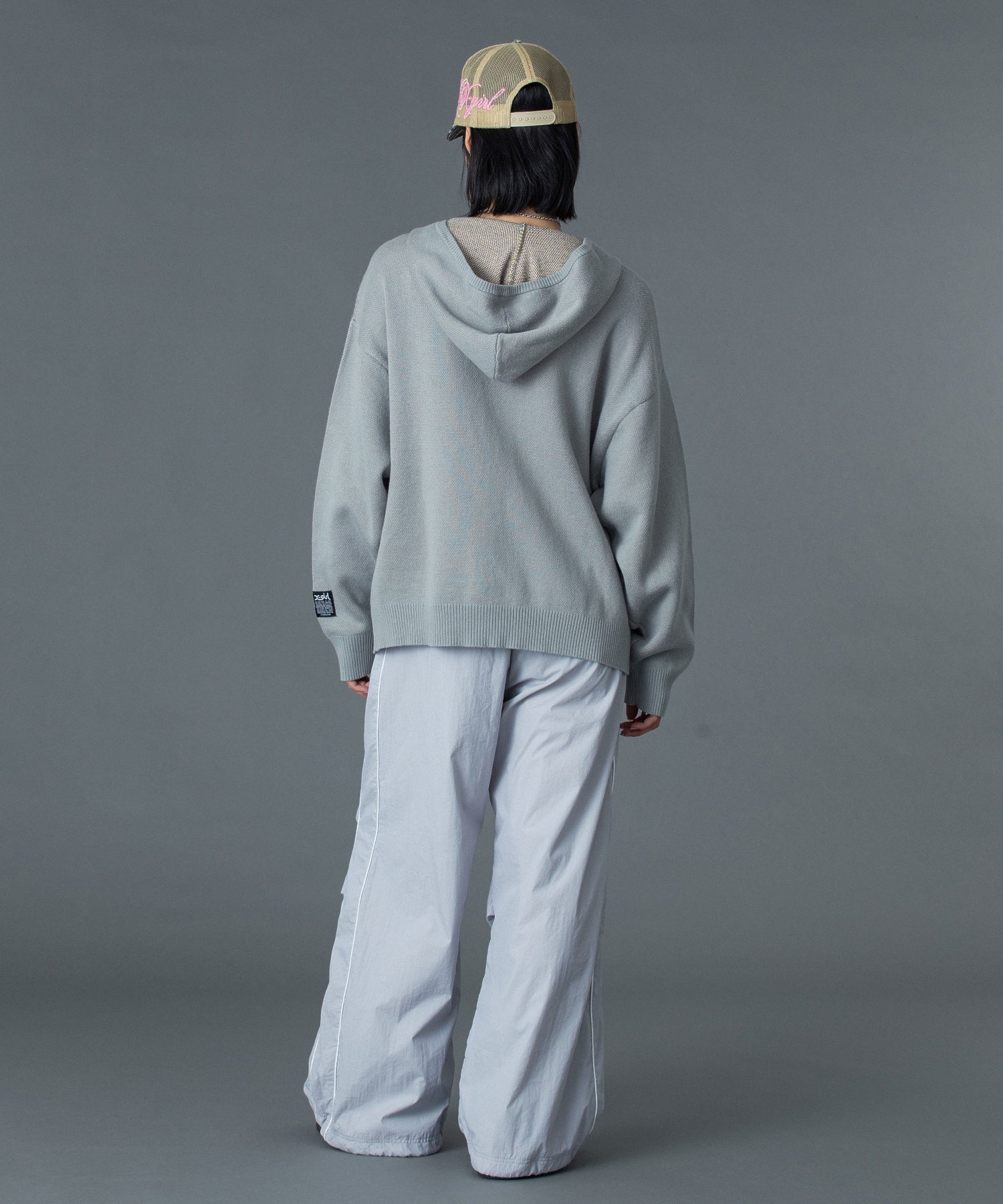 FACE LABEL TRACK PANTS