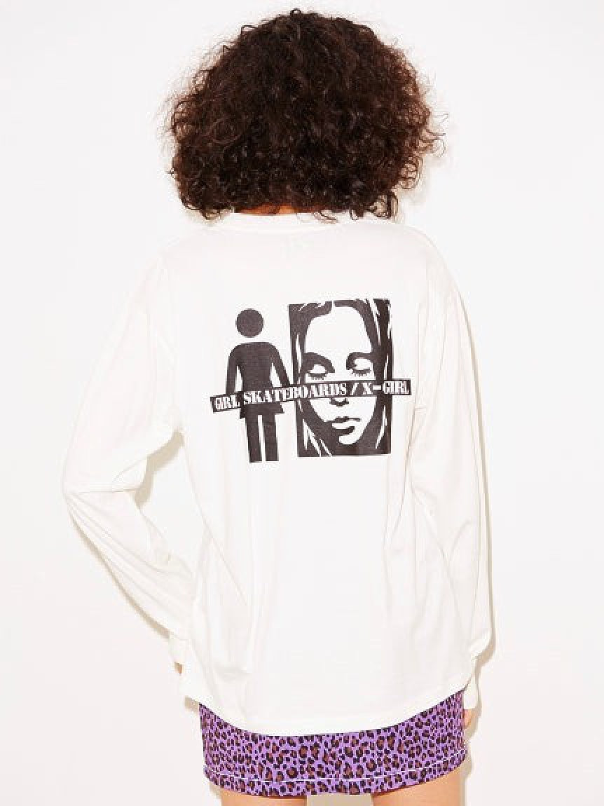 #1 X-girl x GIRL SKATEBOARDS L/S BIG TEE