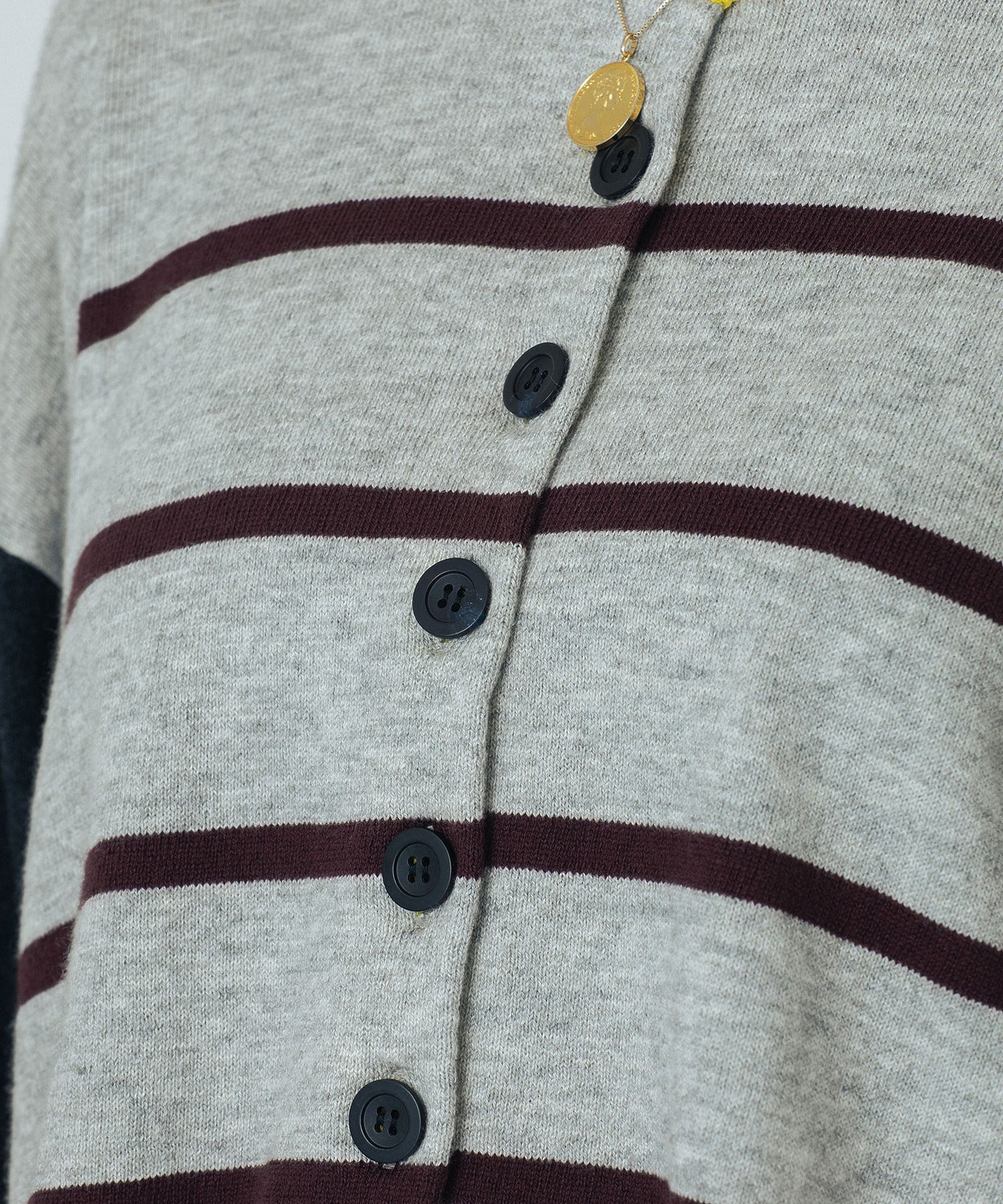 CREOLME/MULTI STRIPE KNIT CARDIGAN