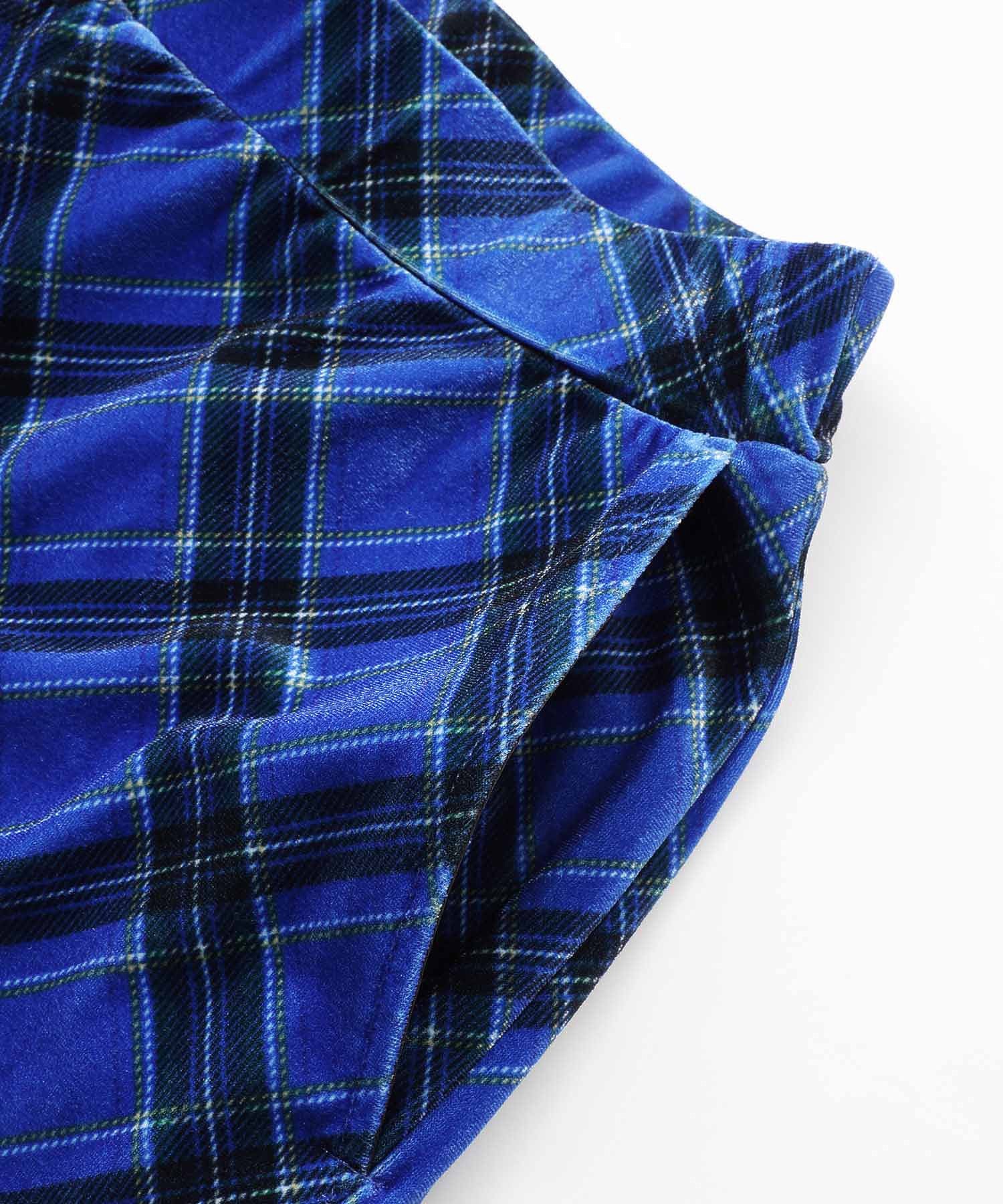 TARTAN PLAID FLARE PANTS X-girl
