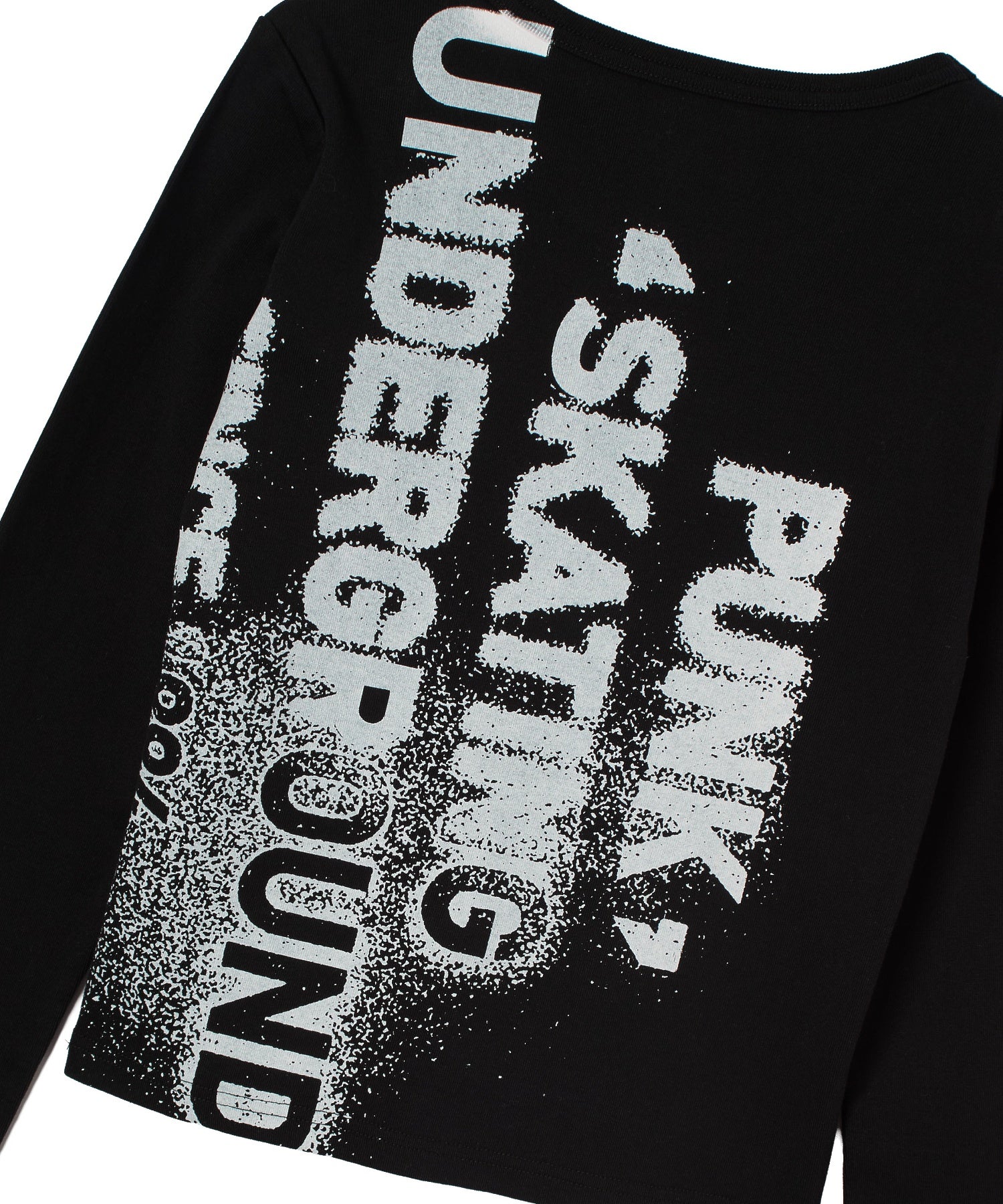 HEAVY DISTRESSED LOGO L/S BABY TEE