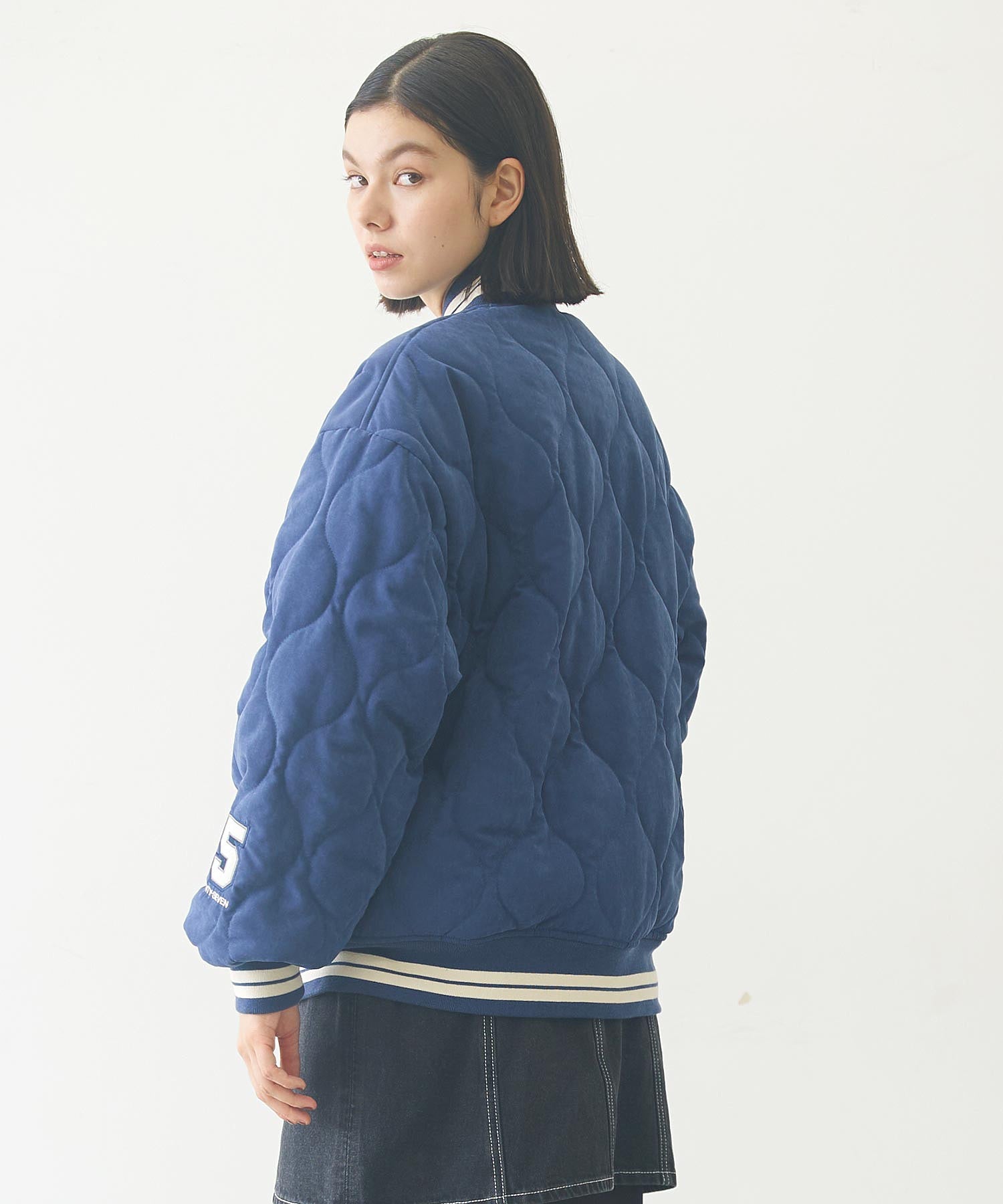 LOGO PATCH QUILTED JACKET