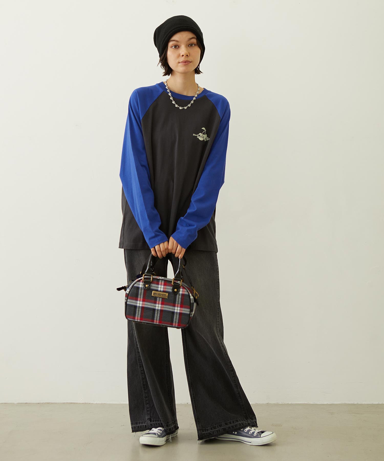 CHERRY FLOCK PRINT B/B TEE