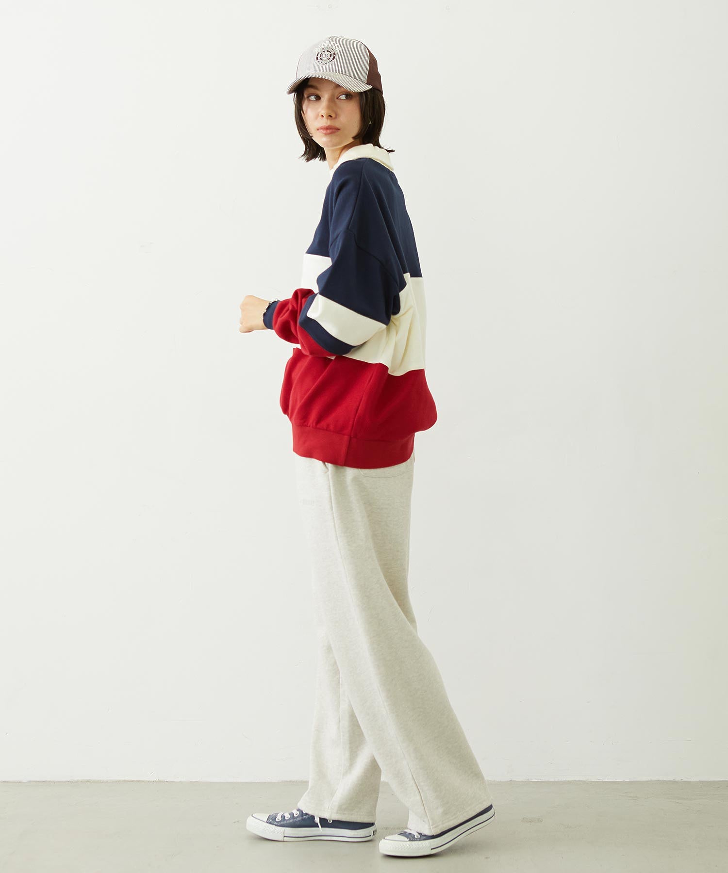 PANELED COLOR BLOCK TOP