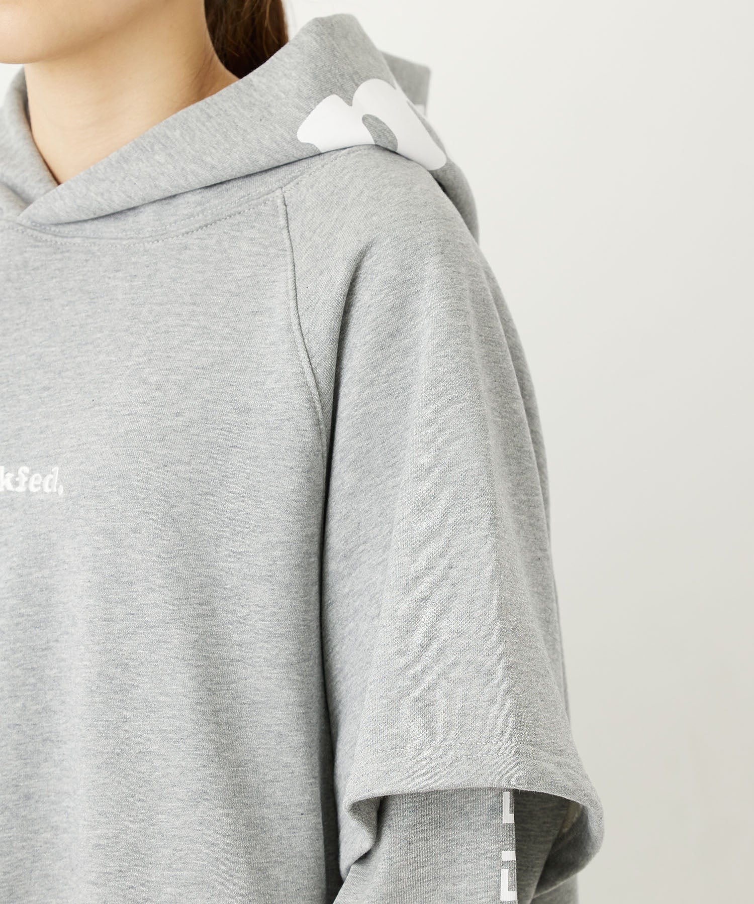 COOPER LOGO LAYERED SWEAT HOODIE MILKFED.