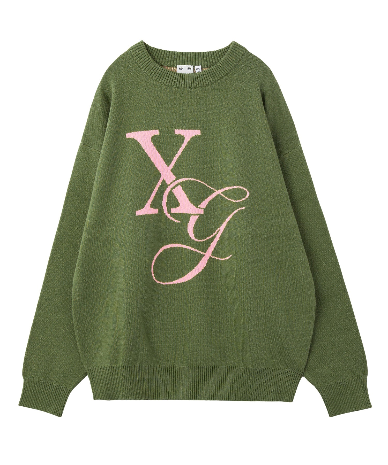 XG MONOGRAM LOGO JACQUARD KNIT TOP