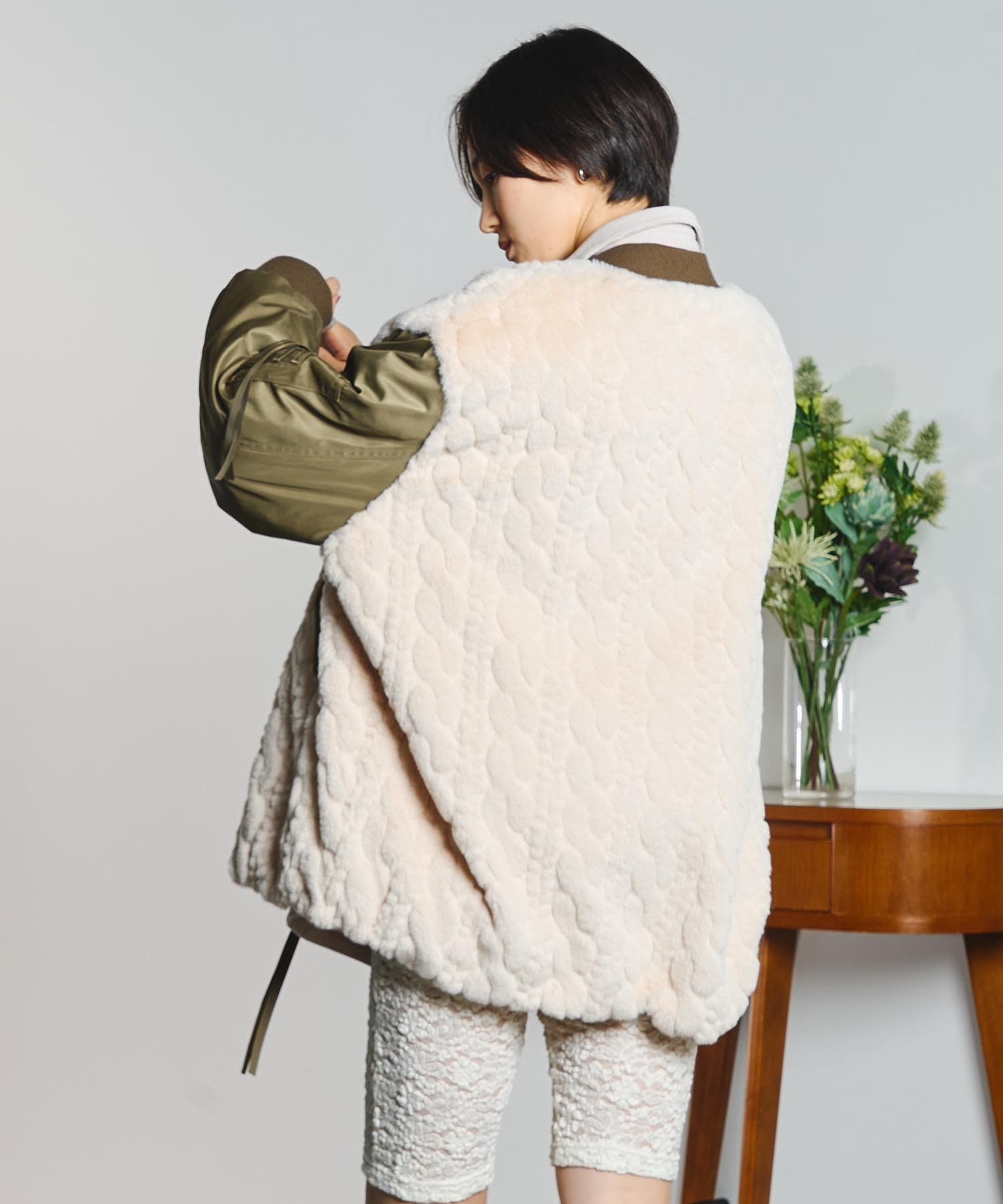 model:166cm 着用サイズ:M