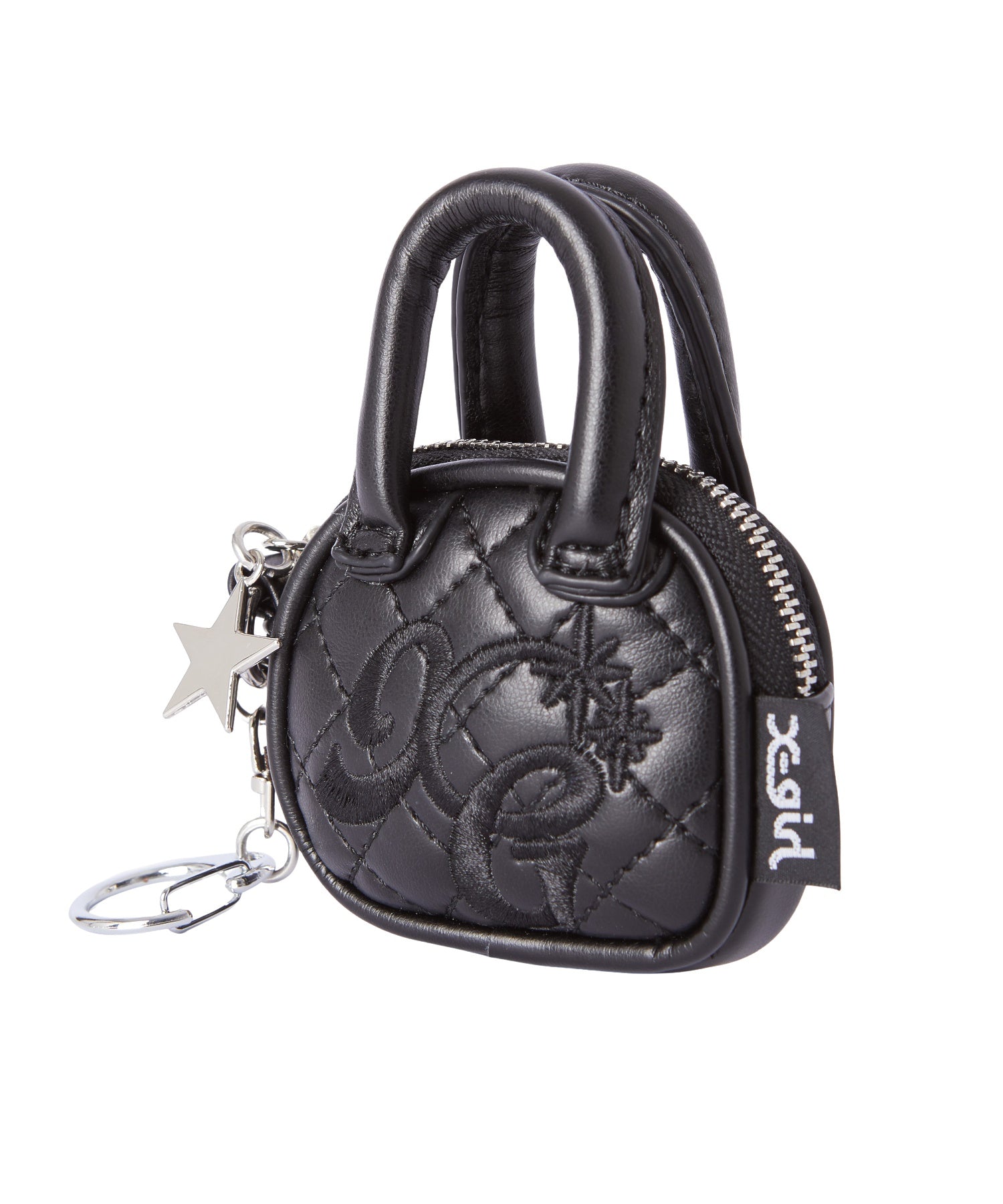 XG LOGO MINI QUILTED BOSTON BAG CHARM