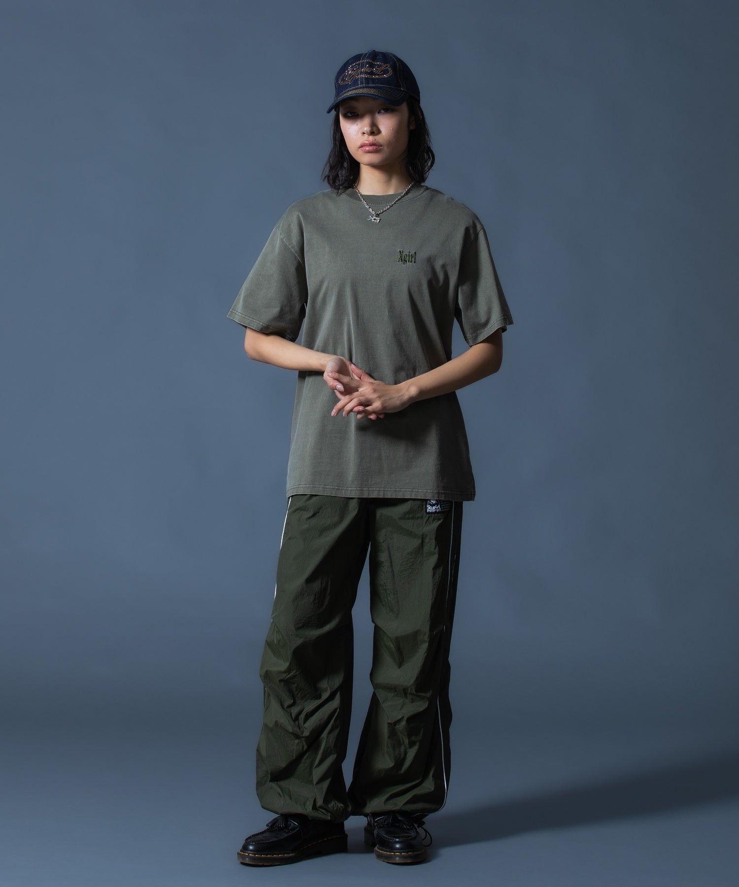 PIGMENT DYED HEART AND LOGO S/S TEE