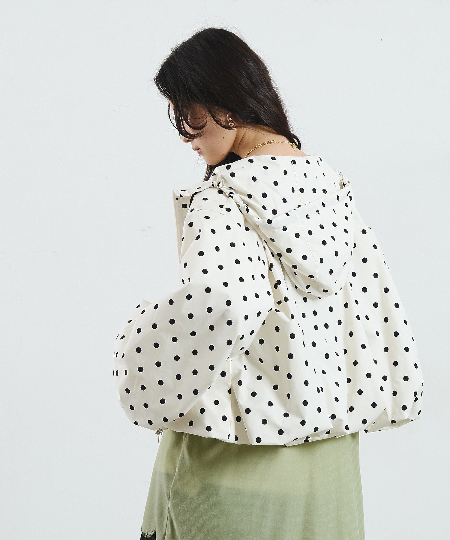 POLKA DOT PUFF BLOUSON