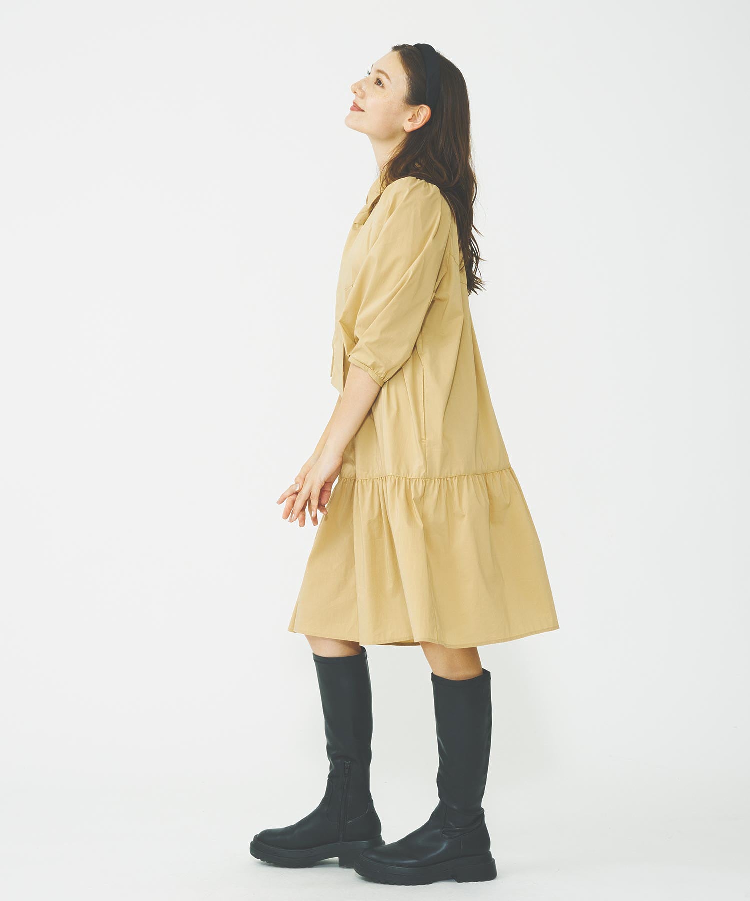 BOW TIE SHIRT DRESS