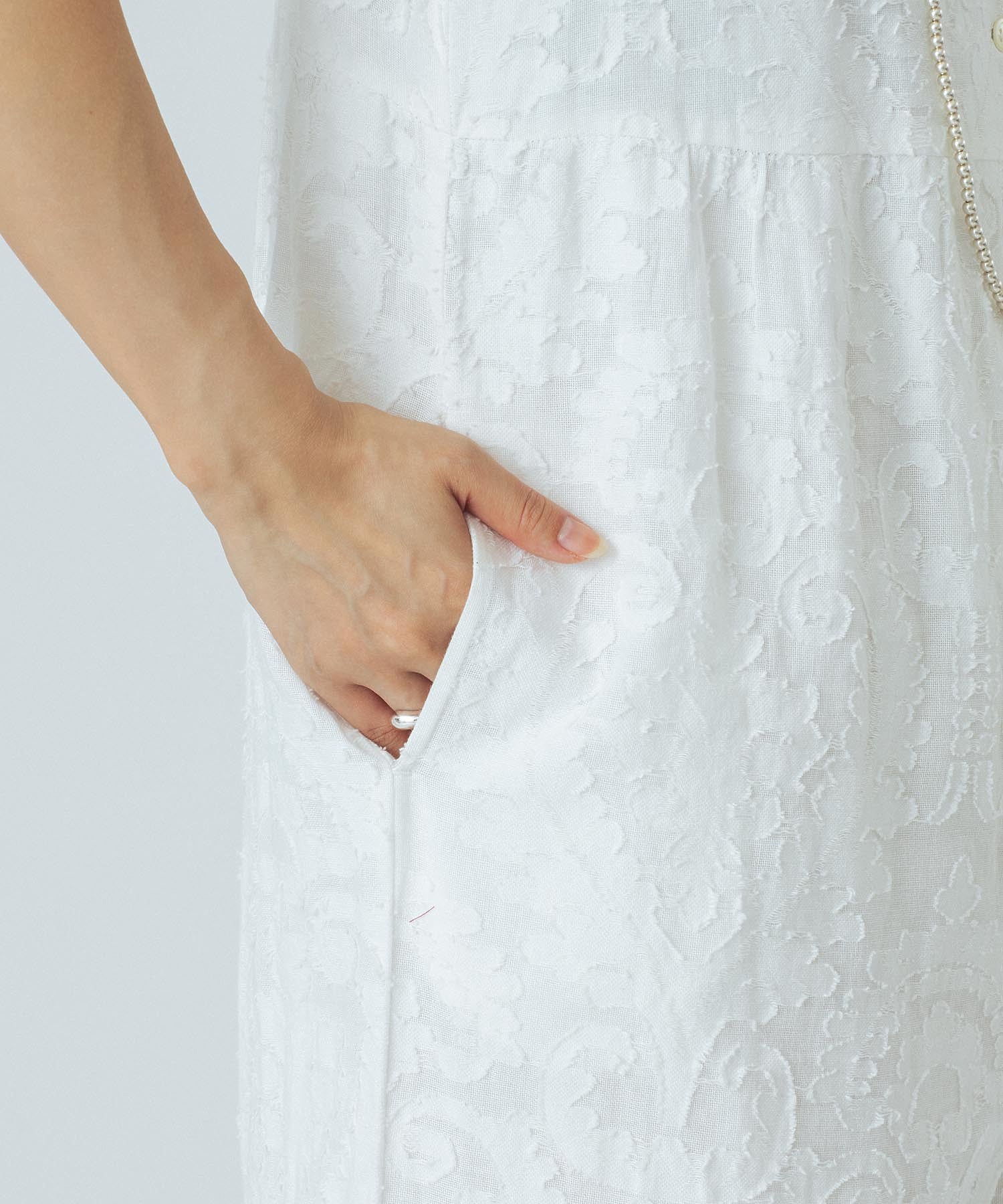SLEEVELESS JACQUARD COMBINAISON