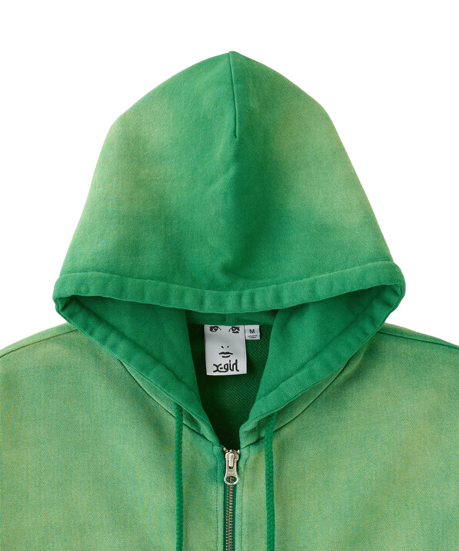 OVERDYED ZIP UP SWEAT HOODIE