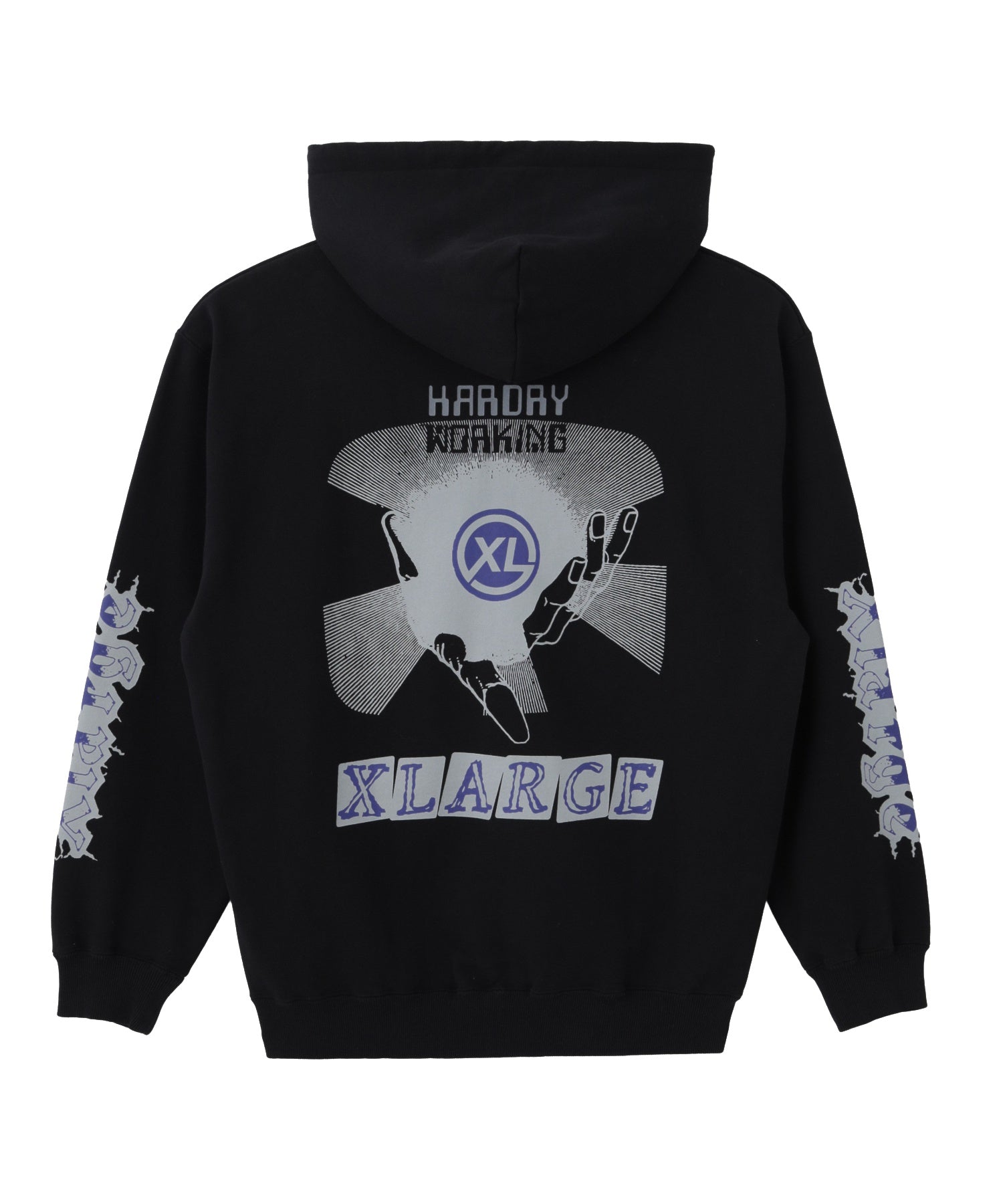 MULTI LOGO ZIP HOODED SWEATSHIRT