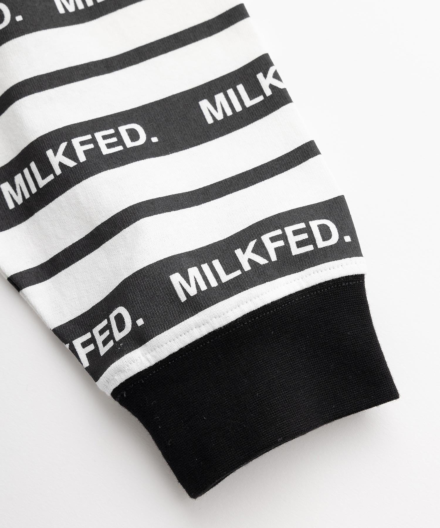 LOGO STRIPE L/S TOP MILKFED.