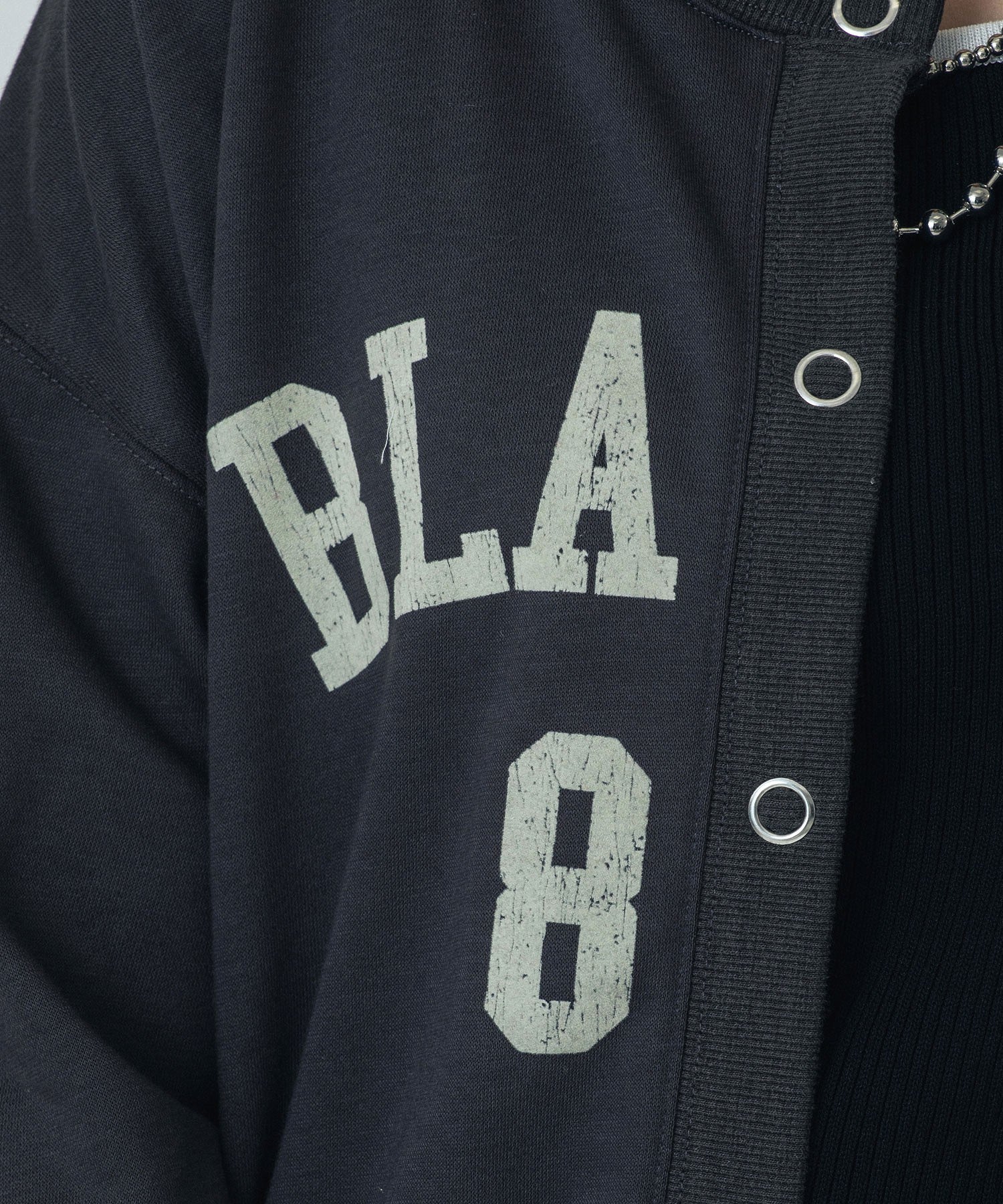 COLLEGE LOGO SWEAT CARDIGAN